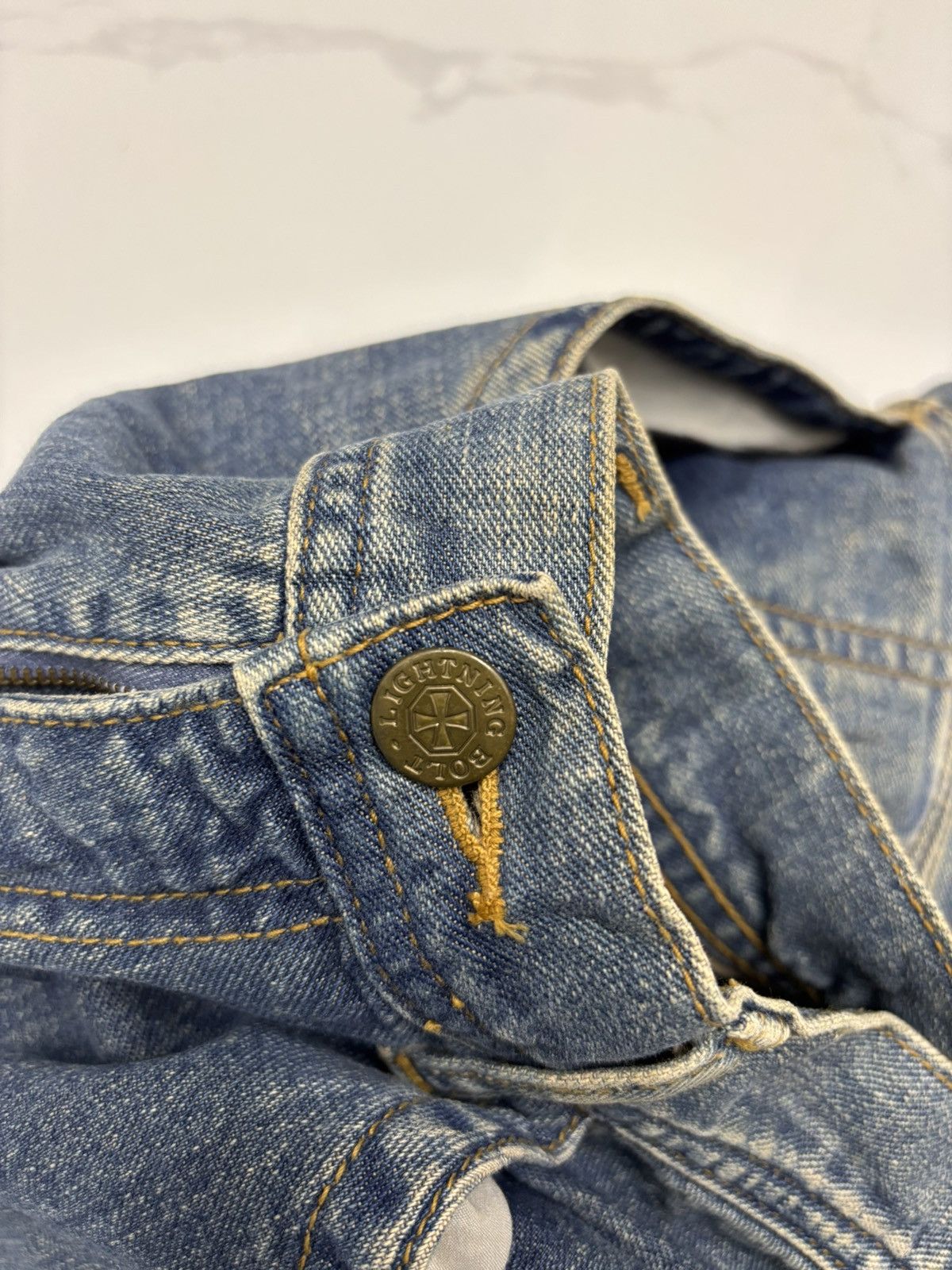 Undercover LIGHTNING BOLT BAGGY CARPENTER DENIM JEANS Size US 32 / EU 48 - 10 Thumbnail