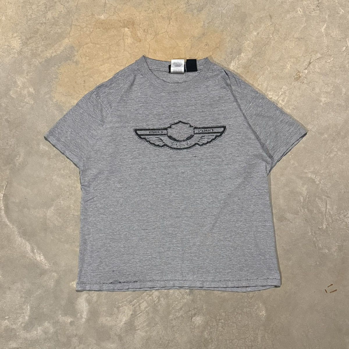 Harley Davidson 1990s Harley Davidson Faded Distressed Biker Tee ERD Grunge Size US L / EU 52-54 / 3 - 1 Thumbnail