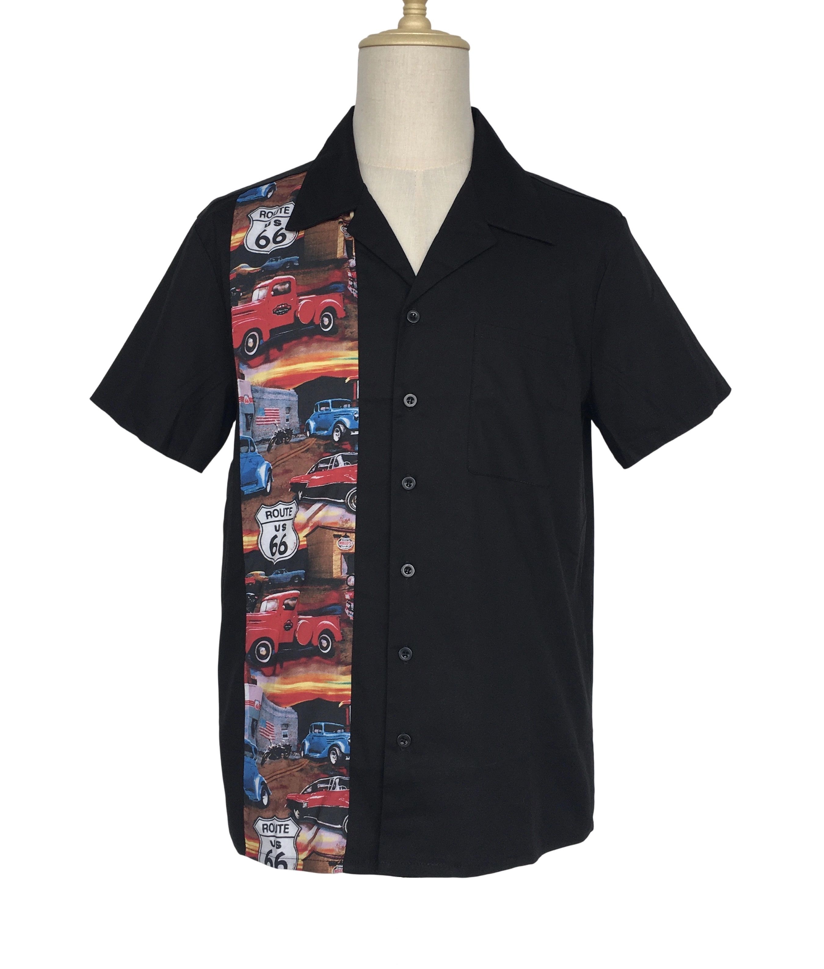 Other Men's Casual Shirts 1950's Retro Vintage Tops Cars Pattern Size US XXL / EU 58 / 5 - 1 Thumbnail