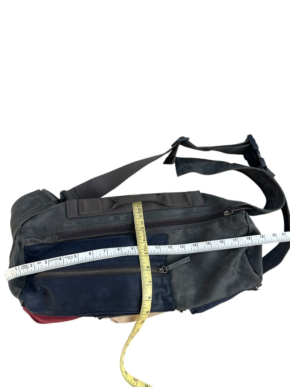 Japanese Brand Vintage Art-Berg Japan Tactical Waxed Messenger Bag Size ONE SIZE - 25 Thumbnail
