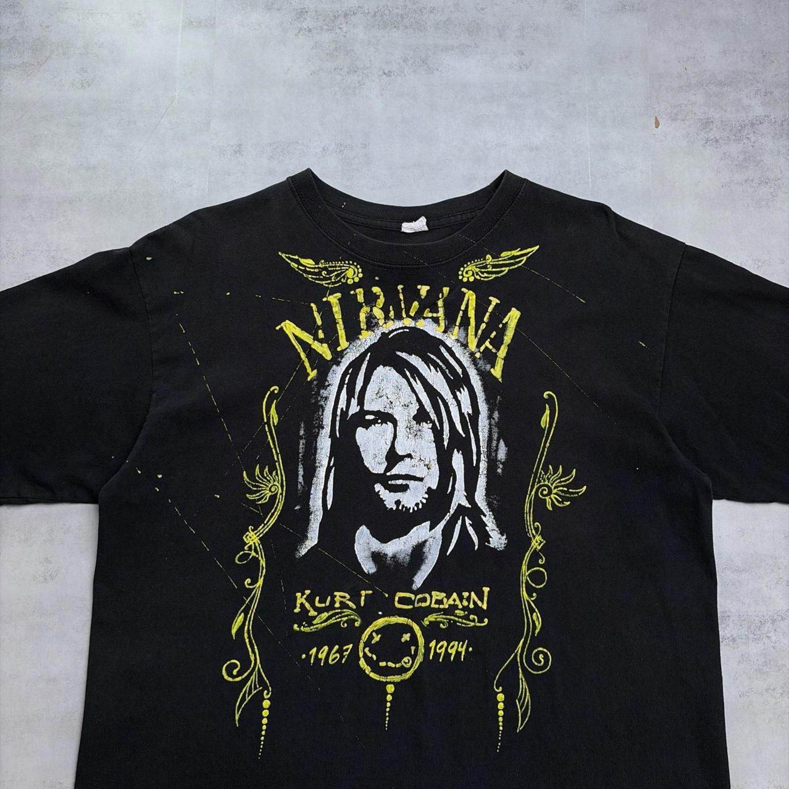 Other Y2K Nirvana Kurt Cobain Grunge Gothic Band Distressed TShirt Size US M / EU 48-50 / 2 - 3 Thumbnail