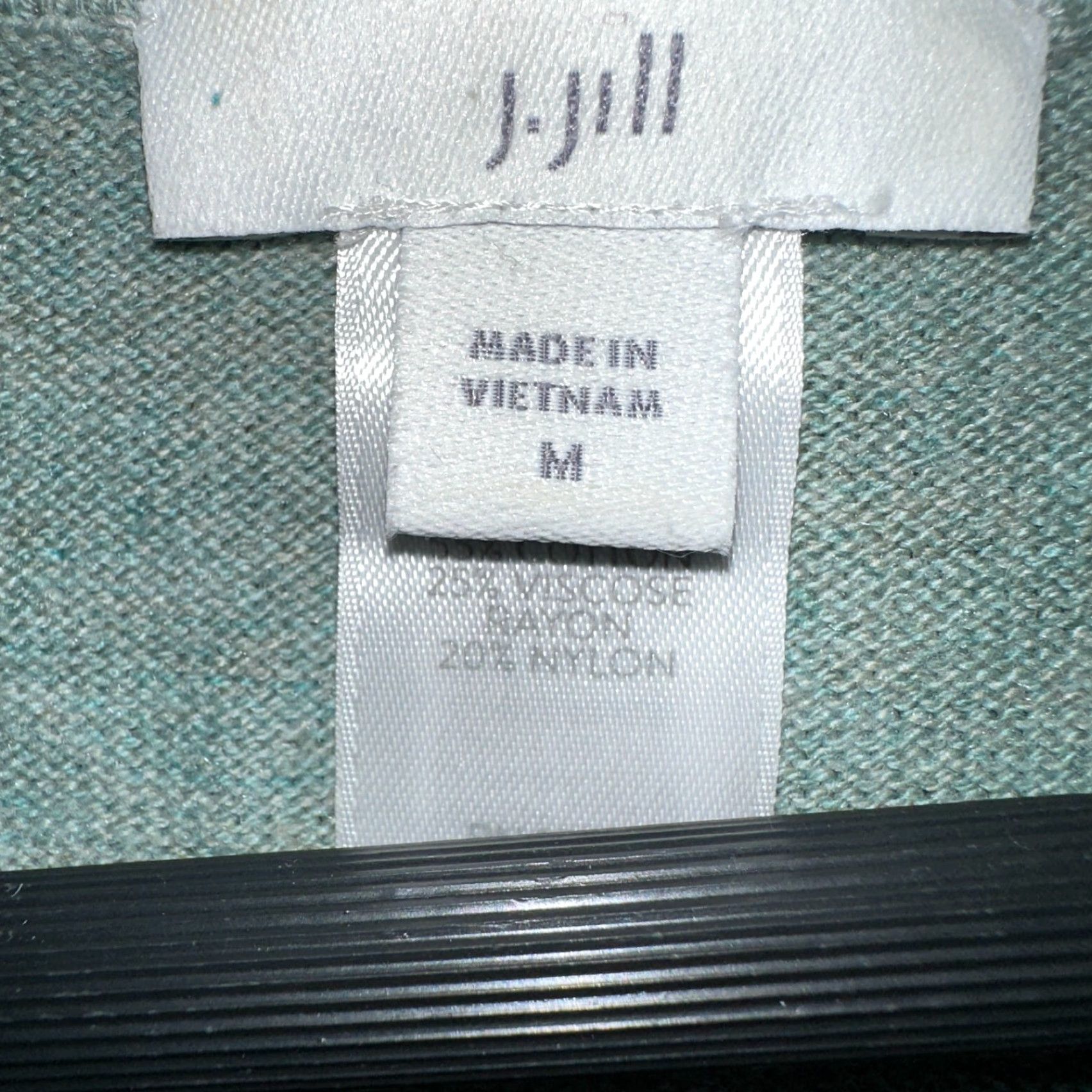J. Jill J Jill Sweater Women M Green Cotton Blend Long Sleeve Pullover Ribbed Side Size M / US 6-8 / IT 42-44 - 4 Thumbnail