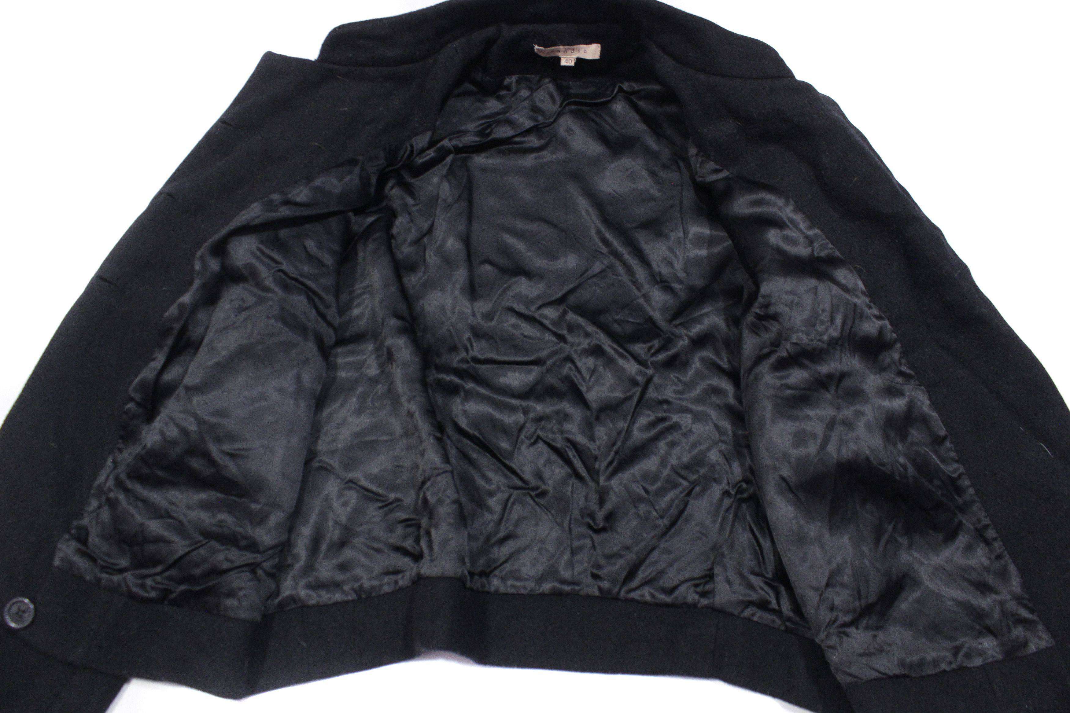 Sandro 90S Wool Short Double Breasted Coat Vintage Size M / US 6-8 / IT 42-44 - 7 Thumbnail