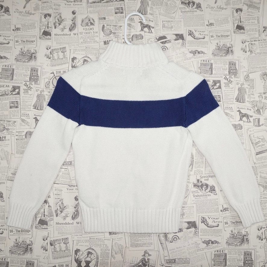 Polo Ralph Lauren Small - Vintage Y2K Polo ralph lauren zip up stripe sweater Size US M / EU 48-50 / 2 - 4 Thumbnail