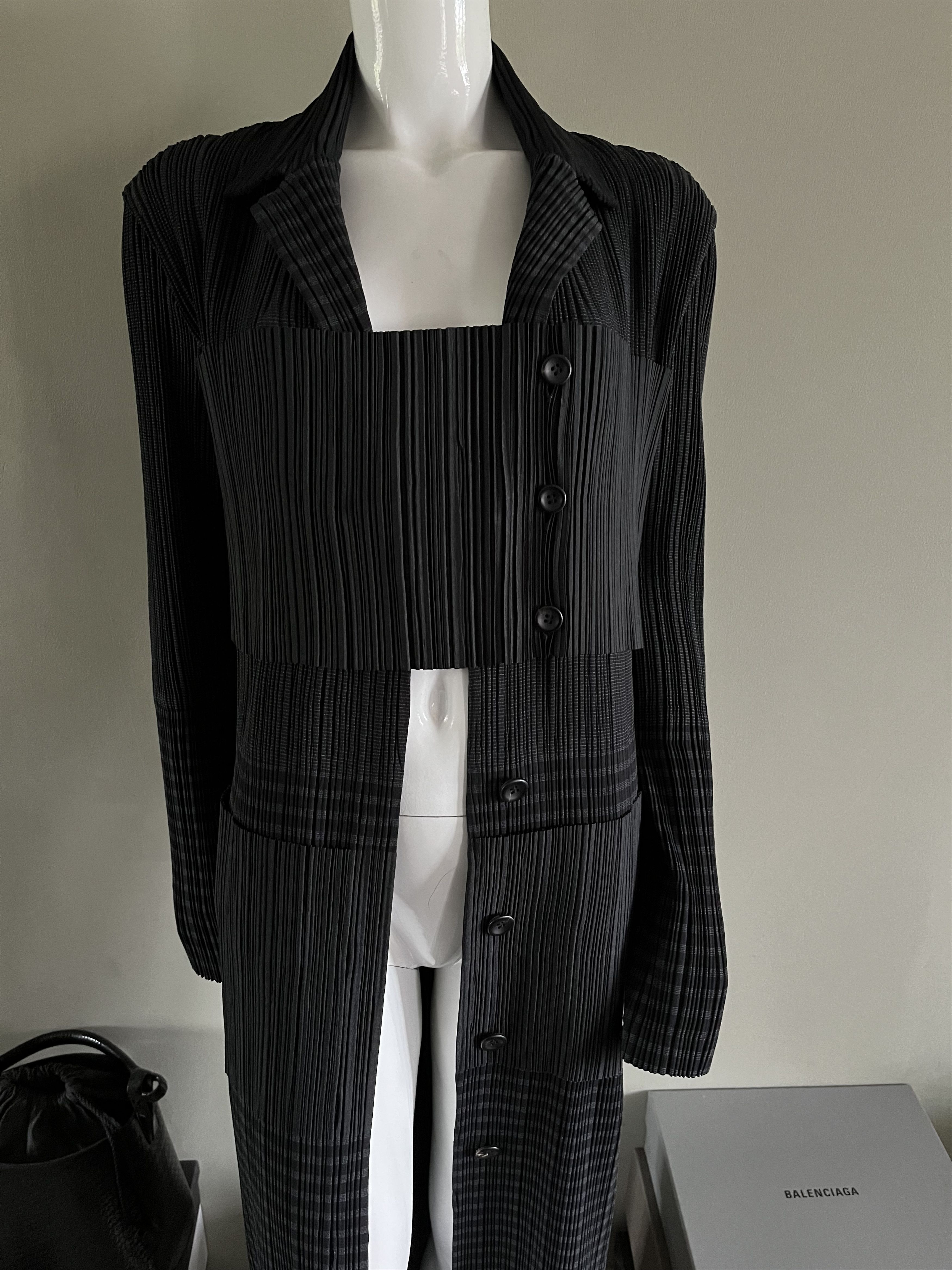 Issey Miyake Issey Miyake Coat Rare Mainline Size L / US 10 / IT 46 - 11 Thumbnail
