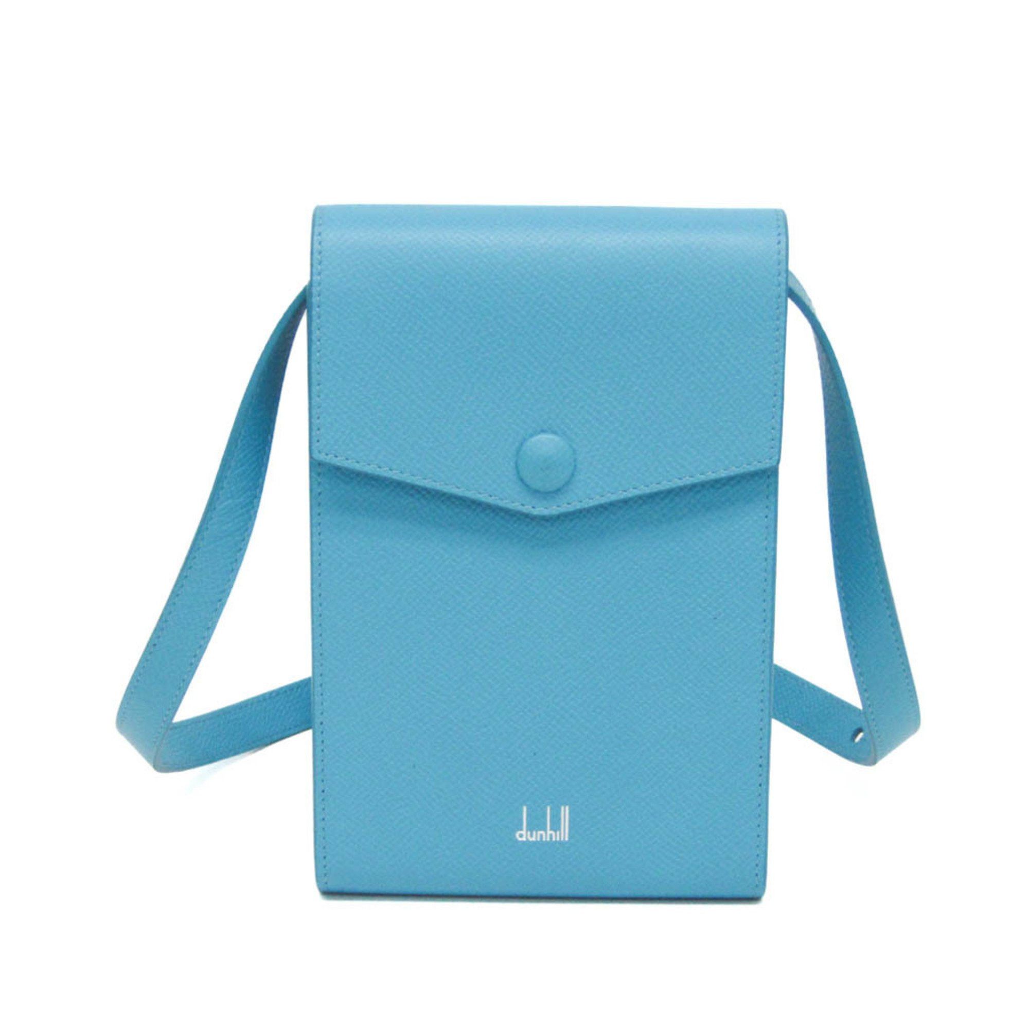 Alfred Dunhill Dunhill Cadogan Women's Leather Shoulder Bag Blue Size ONE SIZE - 1 Thumbnail