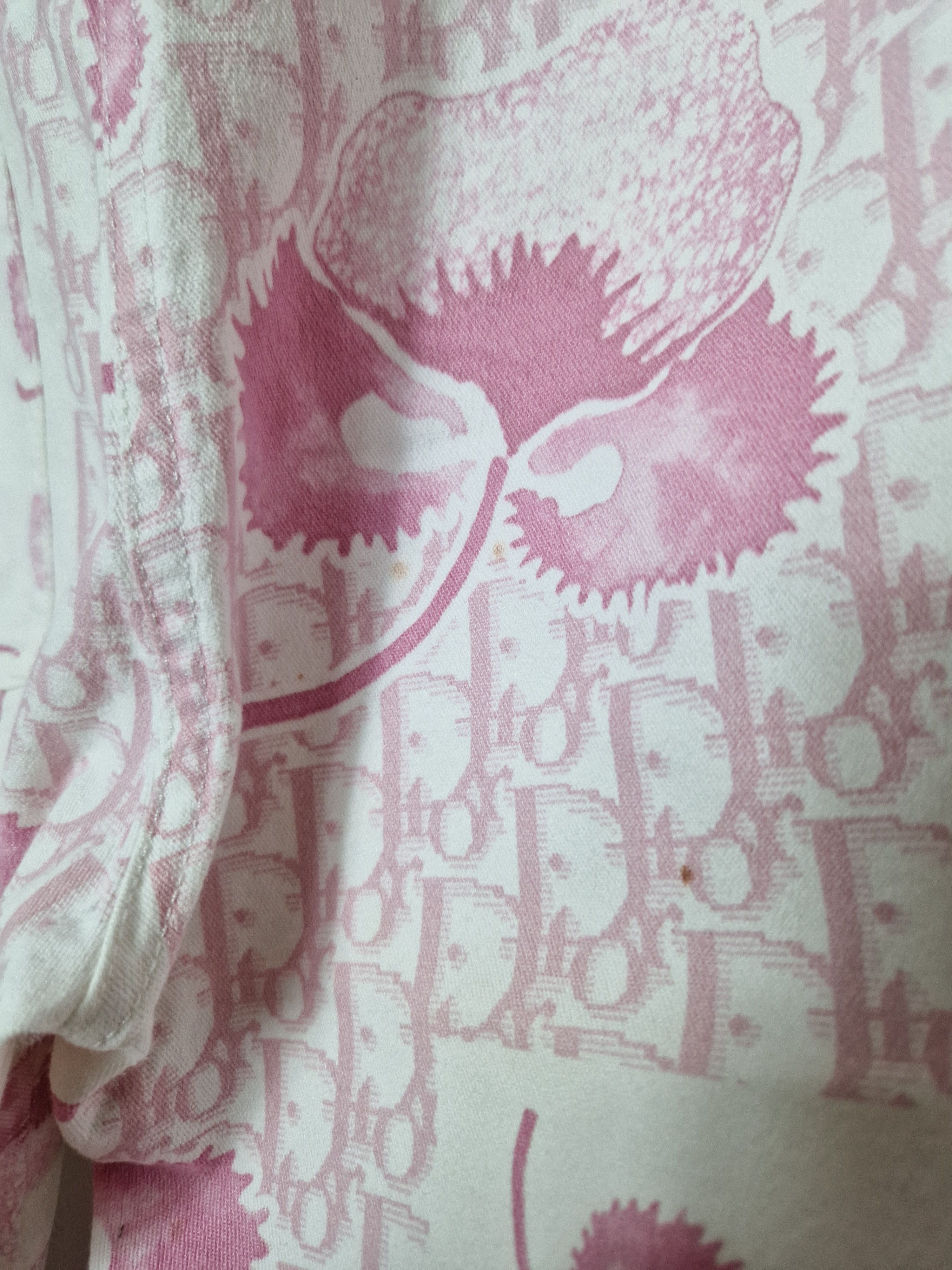 Dior Christian Dior pink monogram 3/4 pants Size 27" / US 4 / IT 40 - 6 Thumbnail