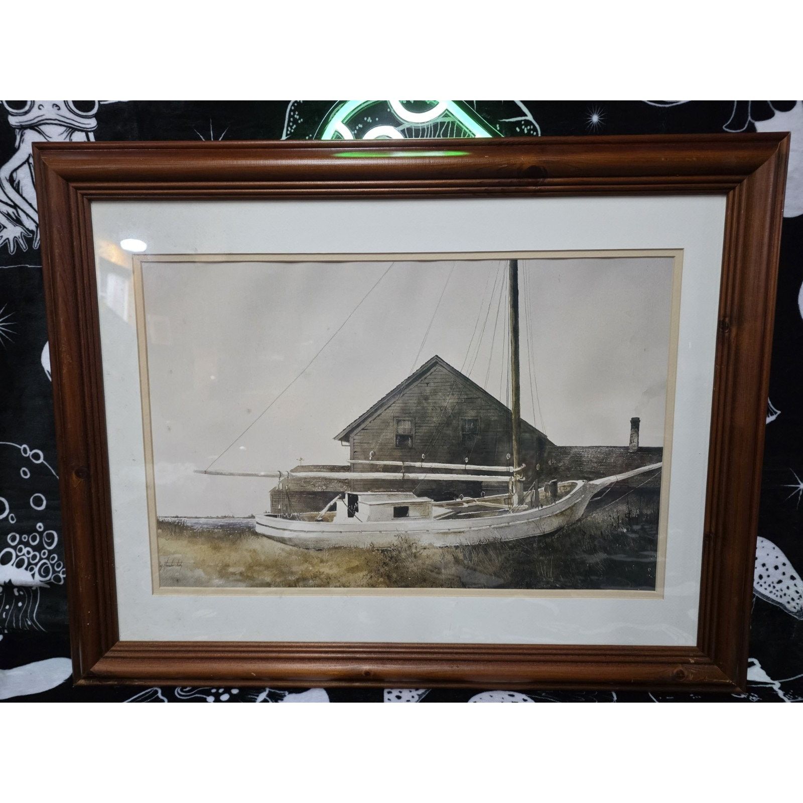Gucci Drydocked, Ray Hendershot Art Print Framed 27.75 X 21.75 Size ONE SIZE - 1 Thumbnail