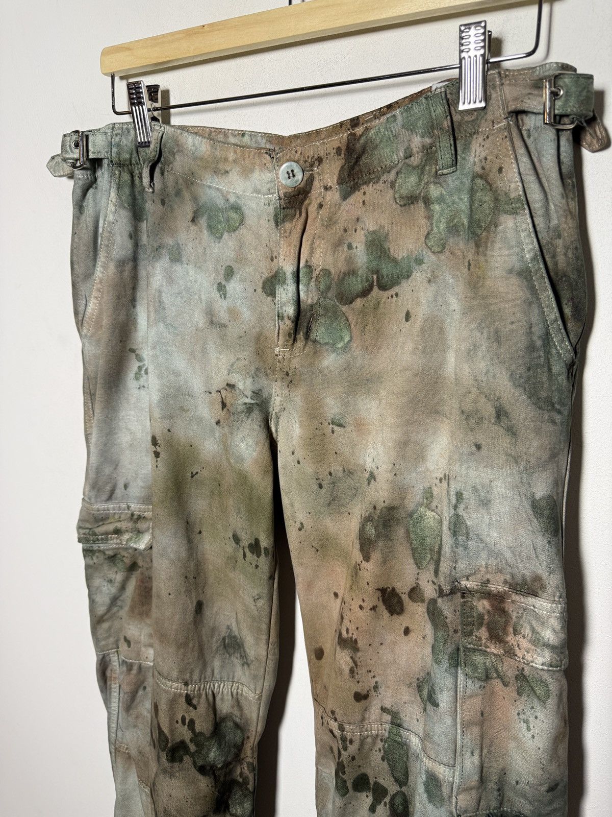 Katharine Hamnett London vintage Katharine Hamnett cargo pants oil-stained palette Size US 32 / EU 48 - 4 Thumbnail