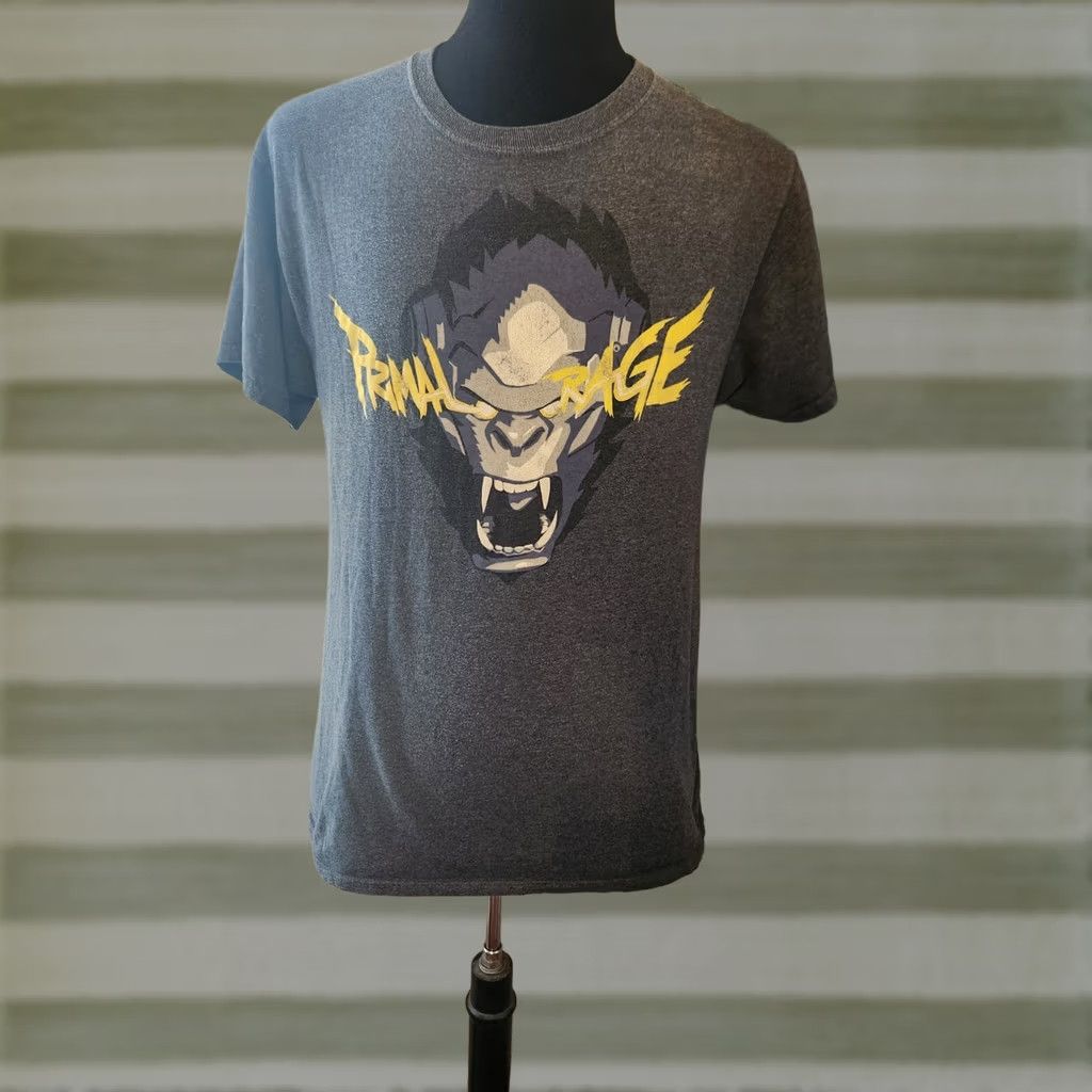 Vintage Overwatch Lootcrate Primal Rage T-shirt M Gray Graphic Short Sleeve Mens Size US M / EU 48-50 / 2 - 1 Thumbnail