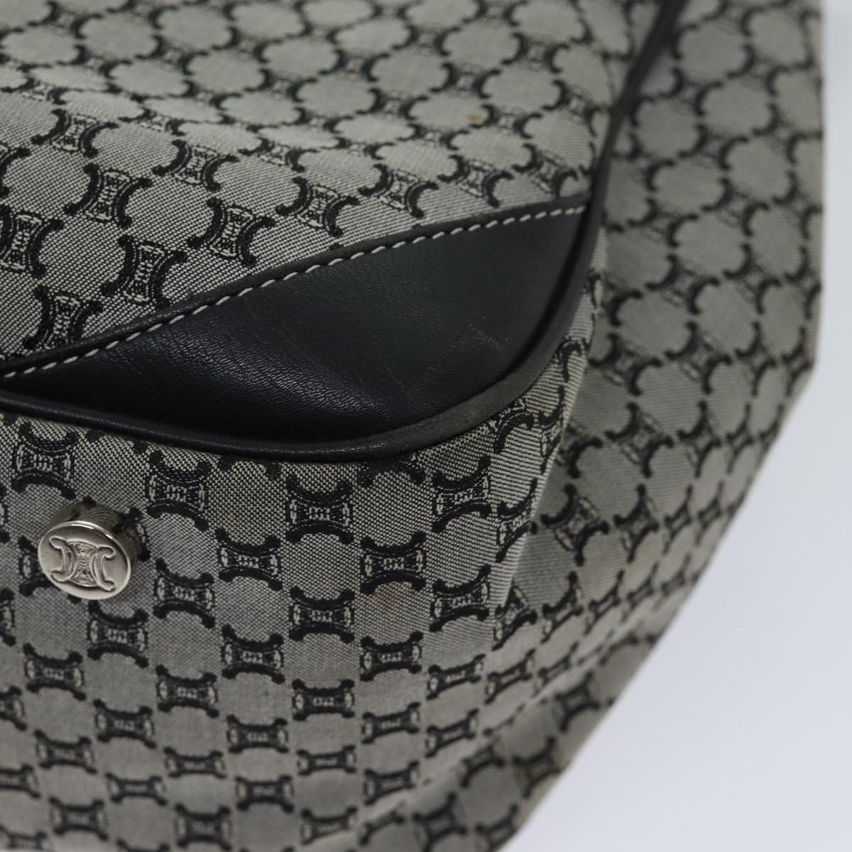 Celine CELINE Macadam Canvas Hand Bag Gray Size ONE SIZE - 14 Thumbnail
