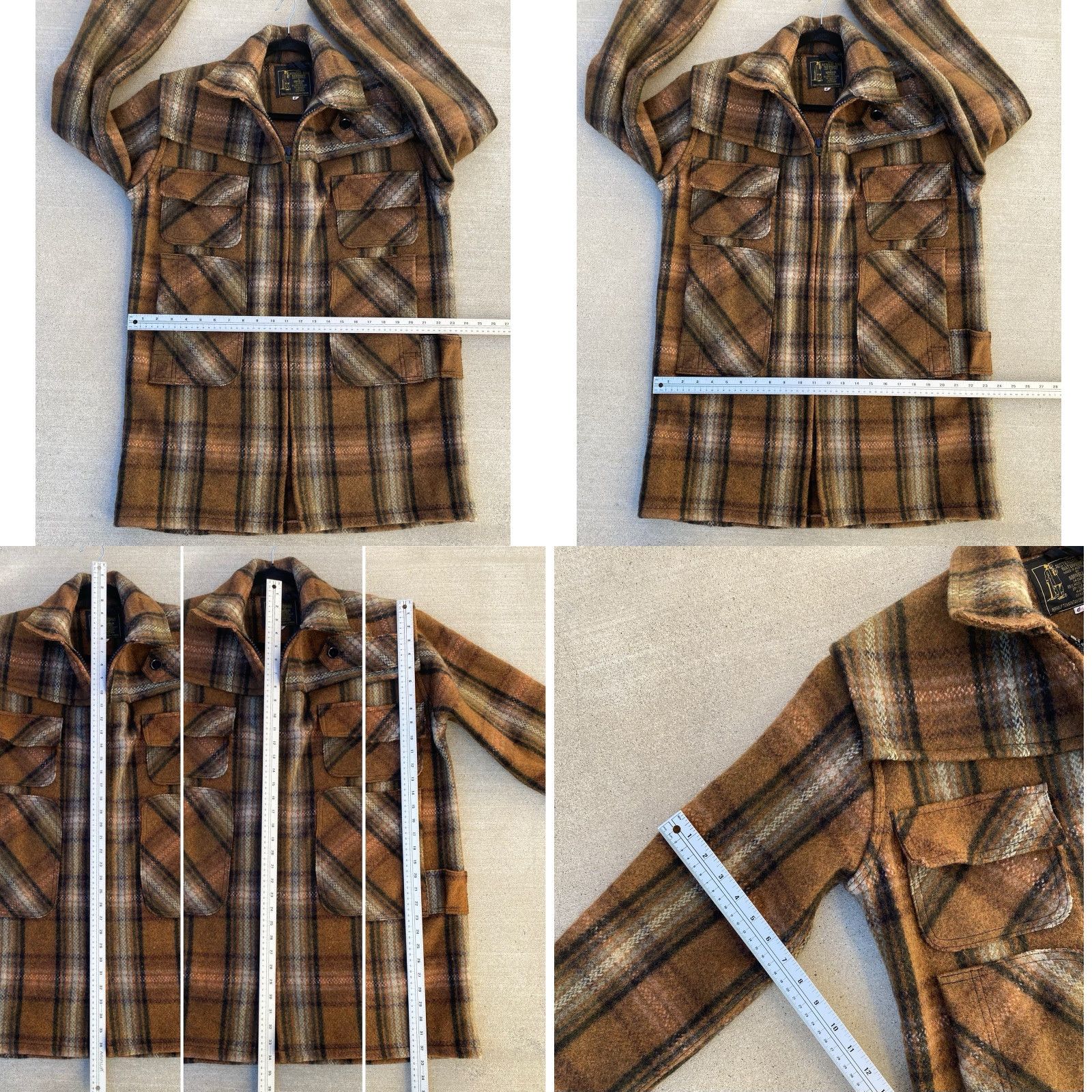 Vintage VINTAGE Norwellan Australian Bluey Wool Waterproof Jacket Plaid Bush Coat Work Size US M / EU 48-50 / 2 - 11 Thumbnail