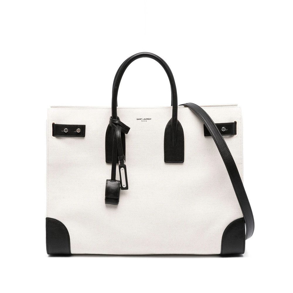 Saint Laurent Paris Saint Laurent WHITE Tote Bags Size ONE SIZE - 1 Thumbnail