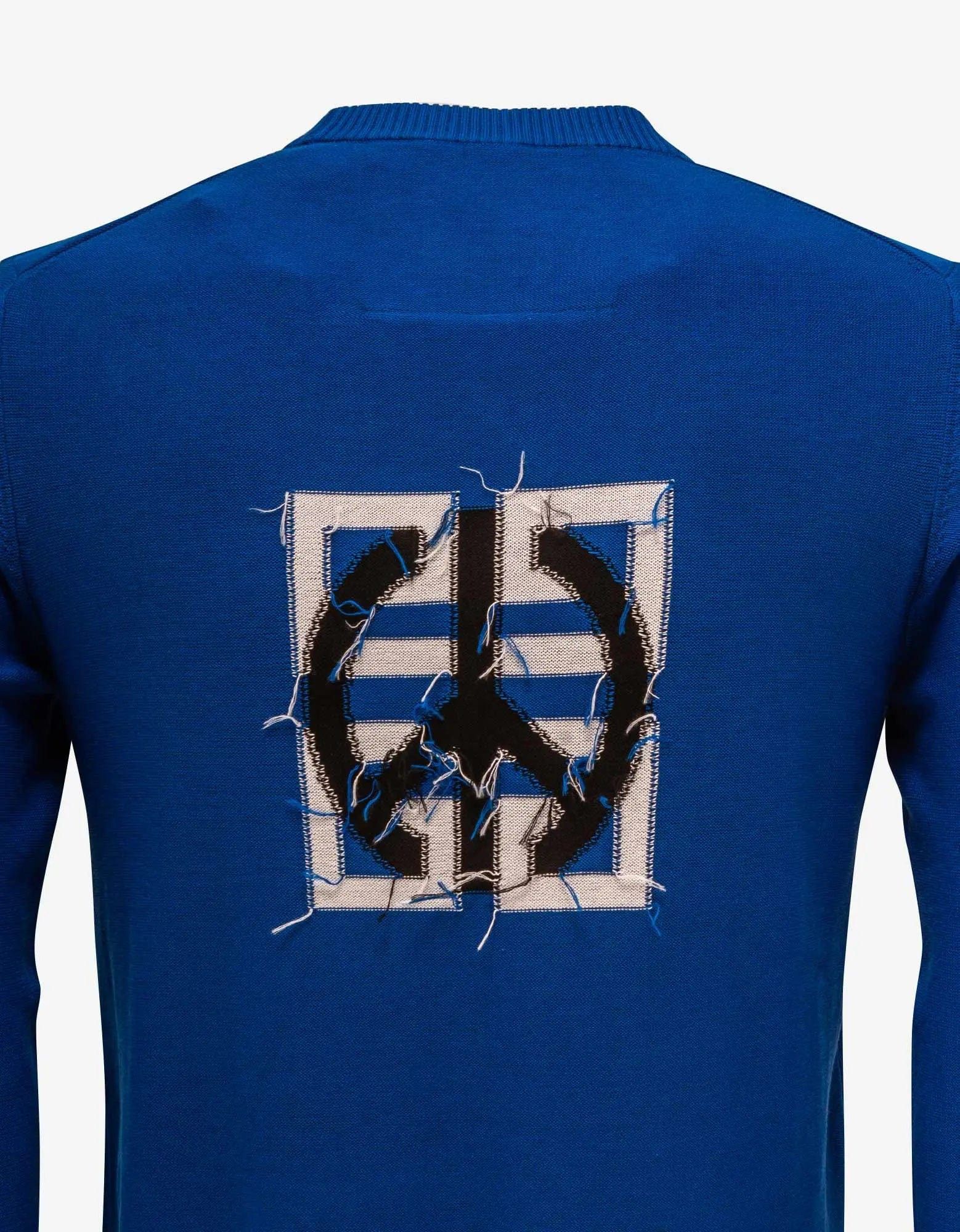 Givenchy Givenchy Blue 4G Peace Logo Sweater Size US XL / EU 56 / 4 - 4 Thumbnail