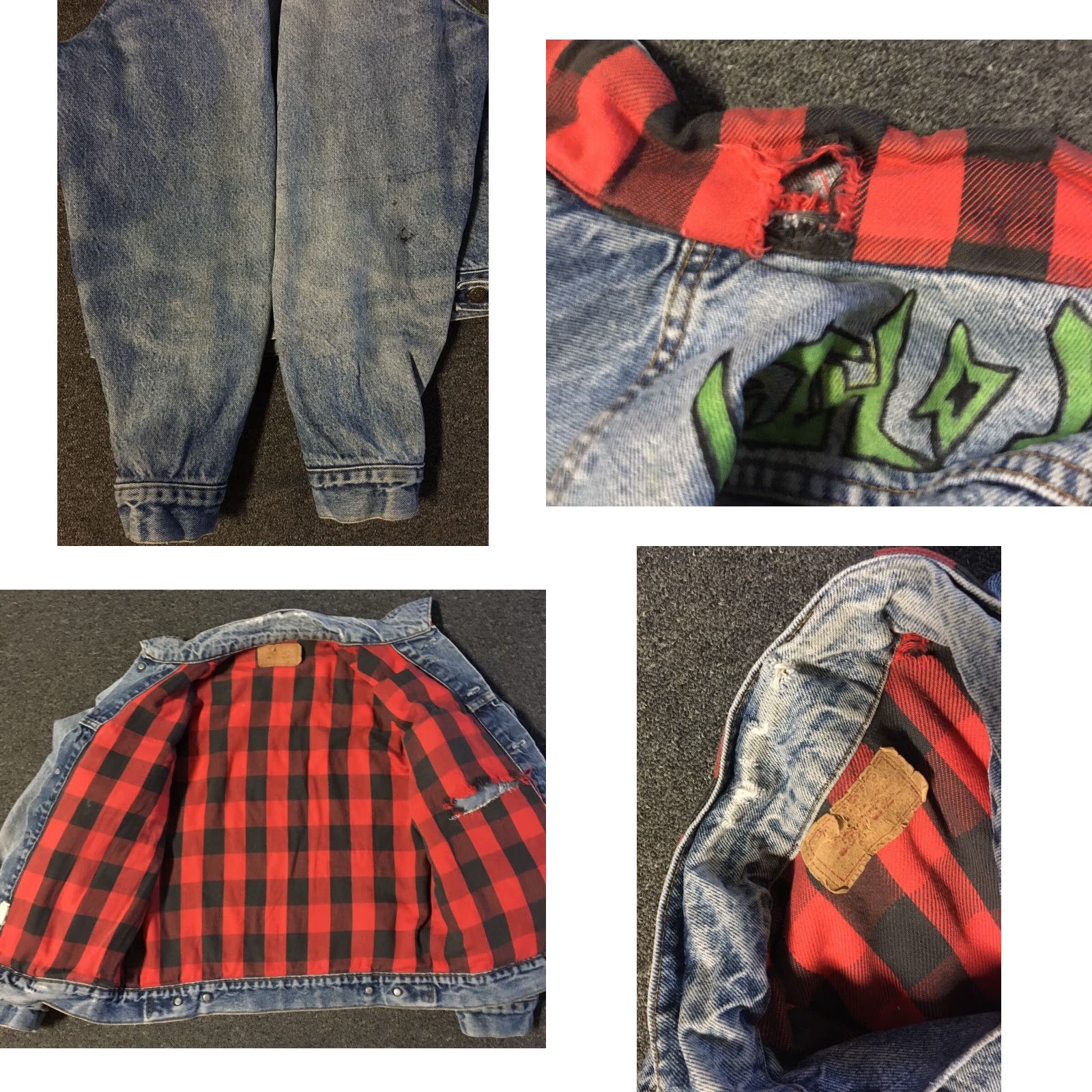 Levi's Vtg 80s Levi’s Trucker Jacket Denim Flannel Lined S USA Punk Grunge Biker 90s ACAB Toxic Holocaust ACAB USA Mens Jacket Blue Levi's Size US S / EU 44-46 / 1 - 8 Thumbnail