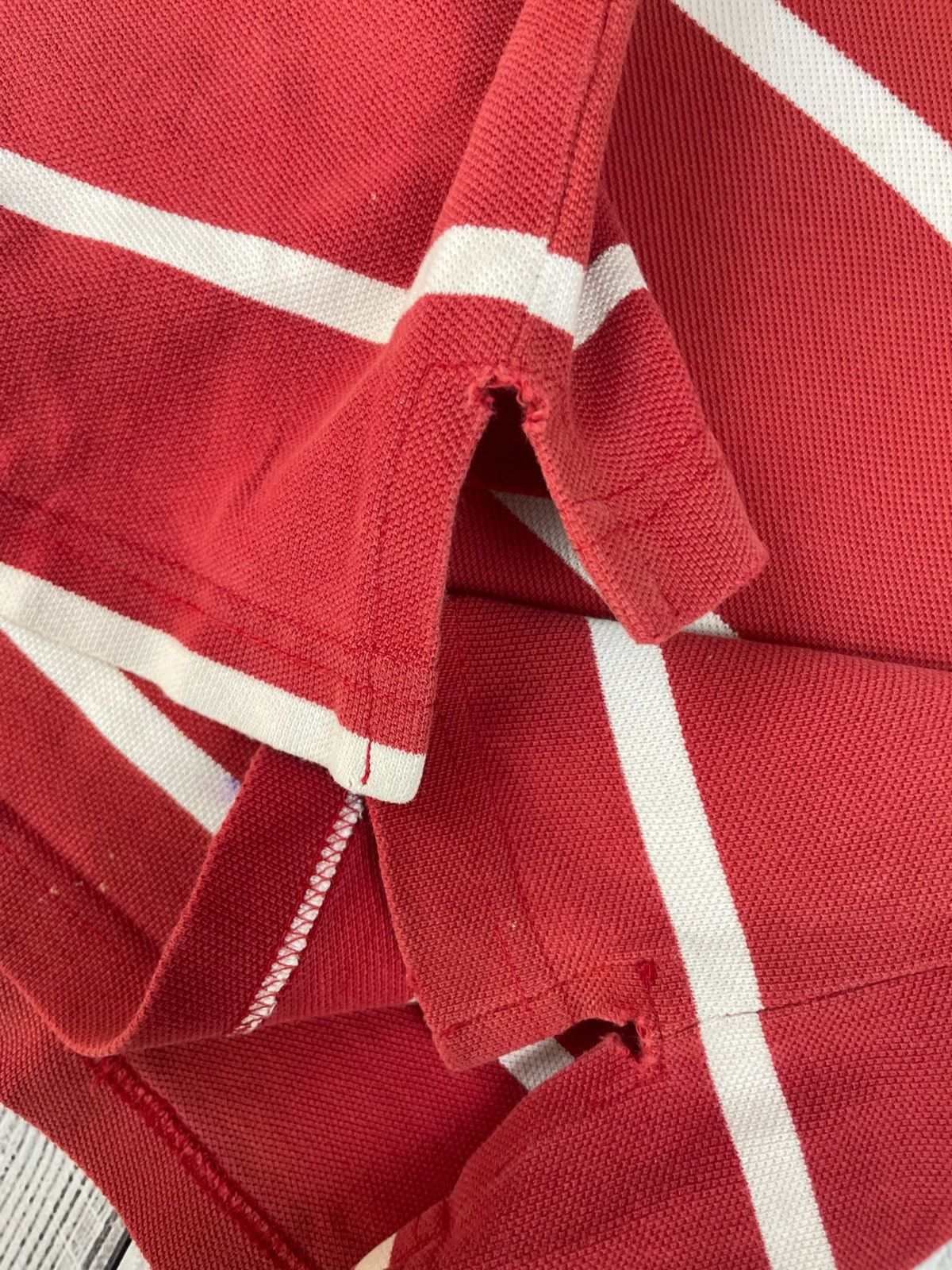 Vintage Vintage Dubai rugby polo red striped size XL Size US XL / EU 56 / 4 - 5 Thumbnail