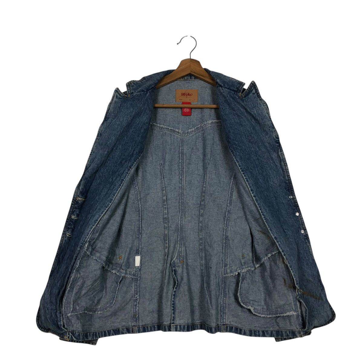 Japanese Brand 🔥VINTAGE DENIM CHORE WORK JACKET MOSSIMO ISSEY MIYAKE Size US M / EU 48-50 / 2 - 15 Thumbnail