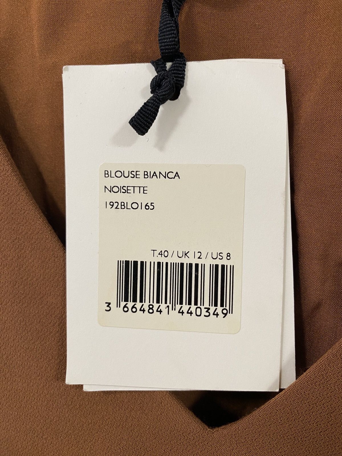 Sezane Sezane Brown Viscose Long Sleeve Bianca Noisette NWT Blouse Size M / US 6-8 / IT 42-44 - 4 Thumbnail