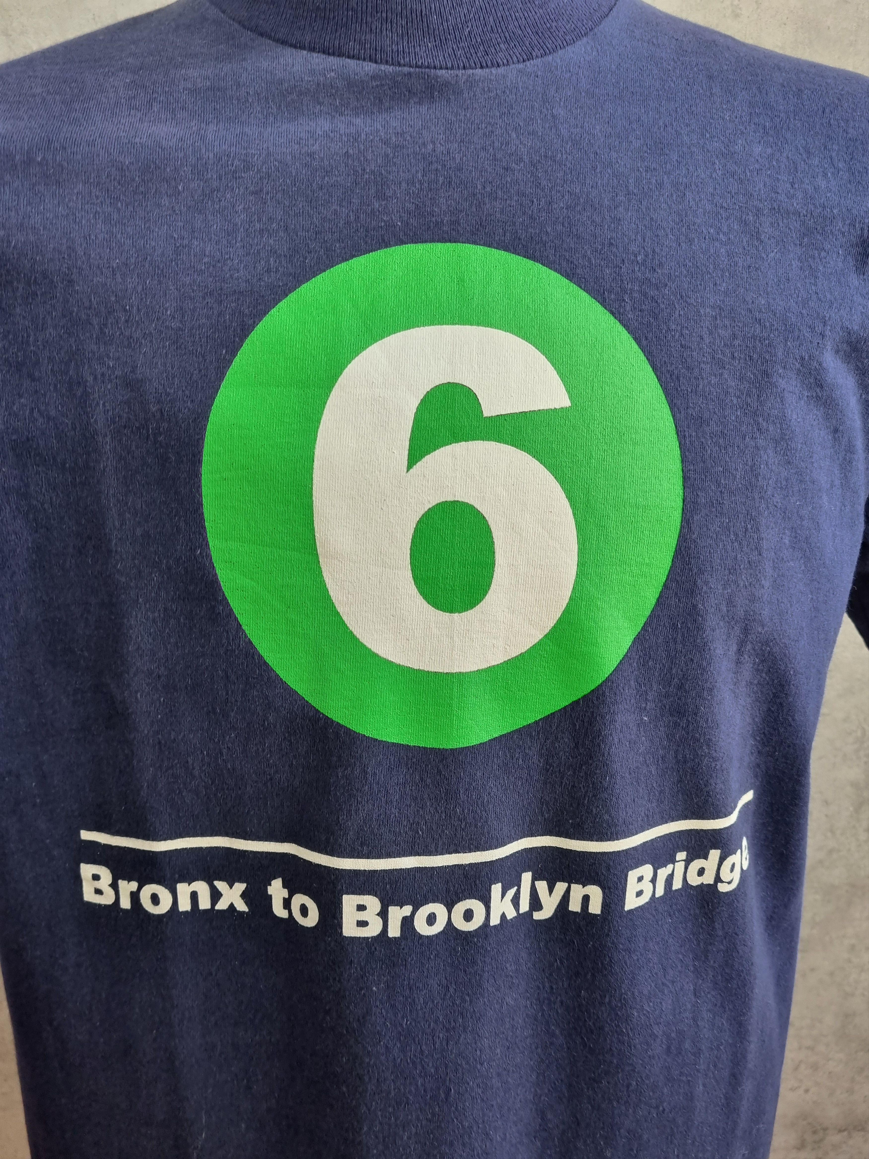 Vintage Rare 90s NEW YORK NY Metro Promo tee shirt 6 line Bronx Size US L / EU 52-54 / 3 - 3 Thumbnail
