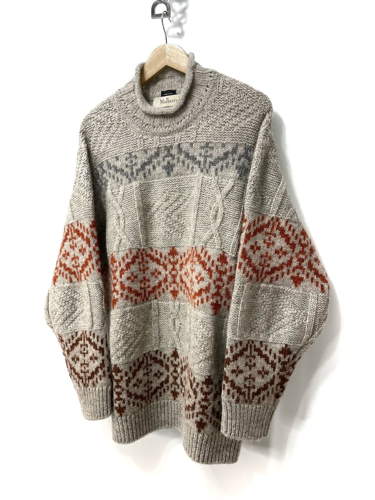 Mulberry Mulberry Women’s 100% Wool Oversized Sweater-Dress – Size L Size L / US 10 / IT 46 - 2 Thumbnail