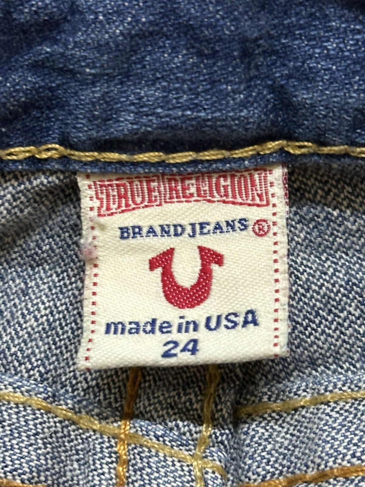 True Religion Vintage Usa True Religion Blue Faded Wash Bootcut Jeans Size 27" / US 4 / IT 40 - 10 Thumbnail
