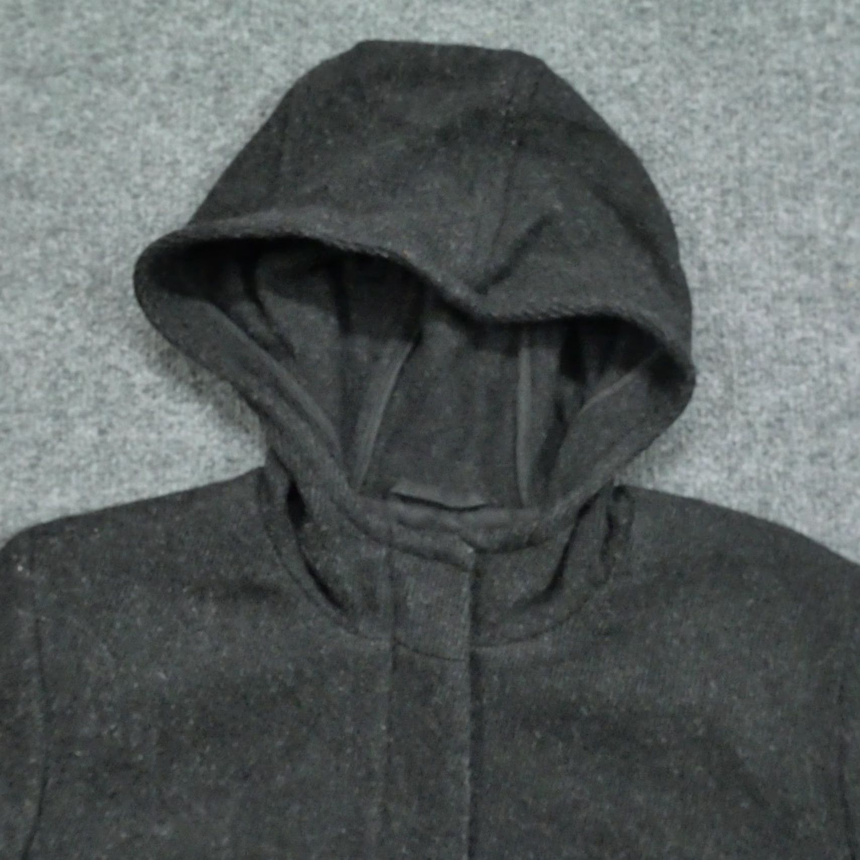 Gap VINTAGE Gap Jacket Womens S Grey Wool Blend Hooded Full Zip Y2K Jacket Size S / US 4 / IT 40 - 4 Thumbnail