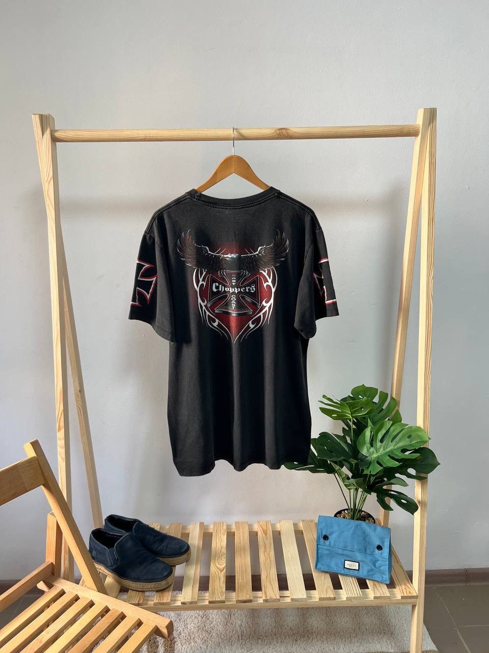 Vintage Vintage 90s East Coast Choppers New York T Shirt Size US XL / EU 56 / 4 - 1 Thumbnail
