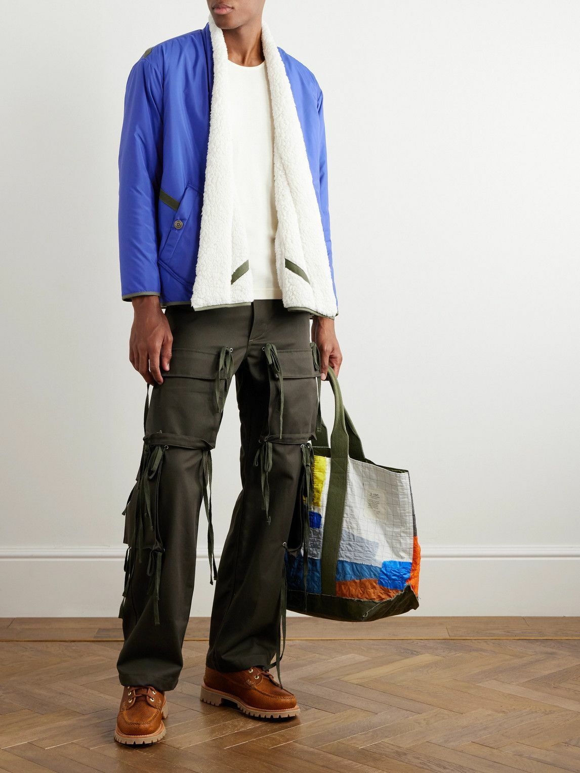 Greg Lauren $1250 Greg Lauren Nylon/Fleece 3n1 Reversible Jacket Size US S / EU 44-46 / 1 - 2 Thumbnail