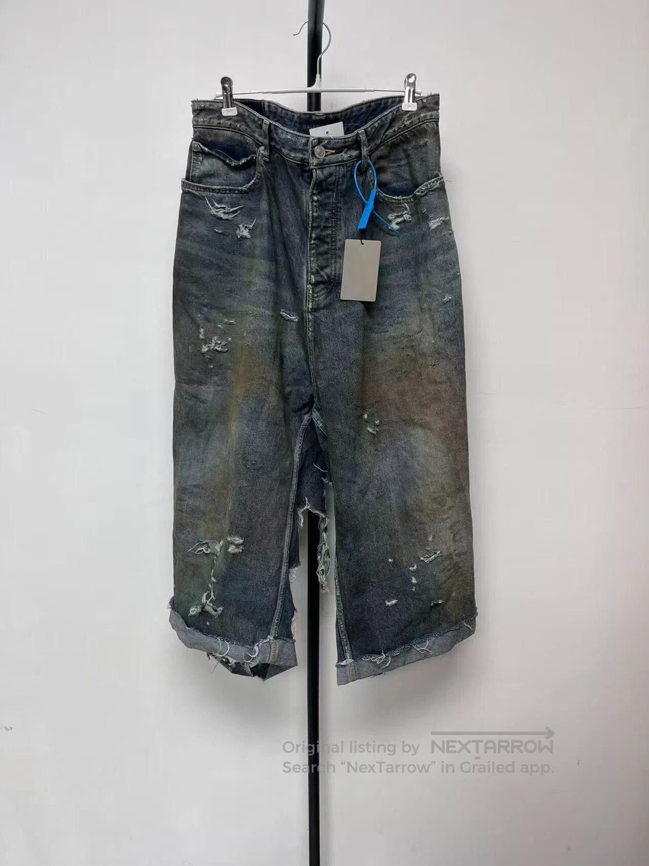 Balenciaga balenciaga super destroyed denim jeans. Size US 26 / EU 42 - 1 Thumbnail
