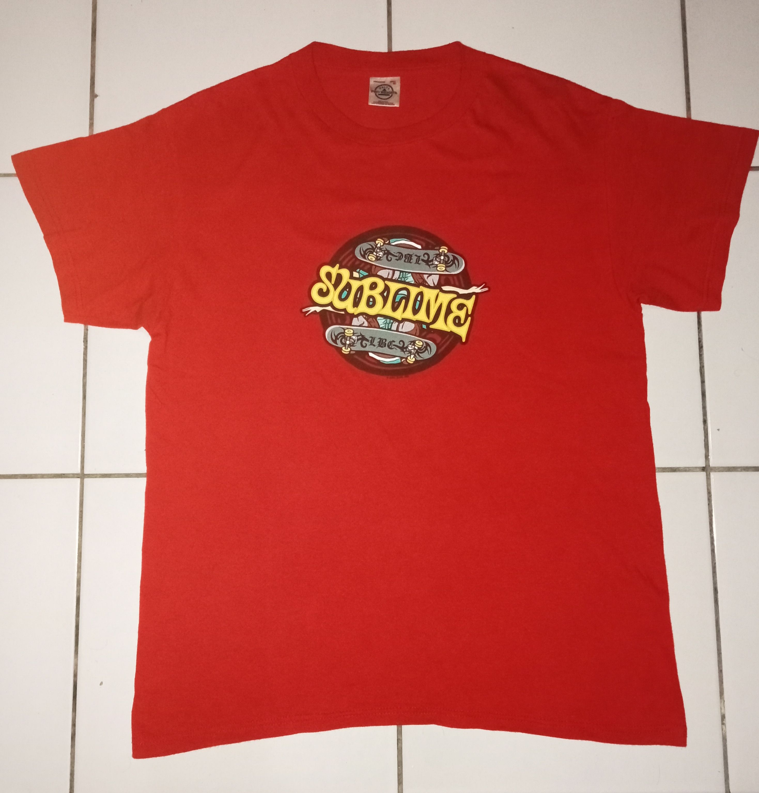 image of Band Tees x Tour Tee Sublime Tshirt in Red, Men's (Size Medium)