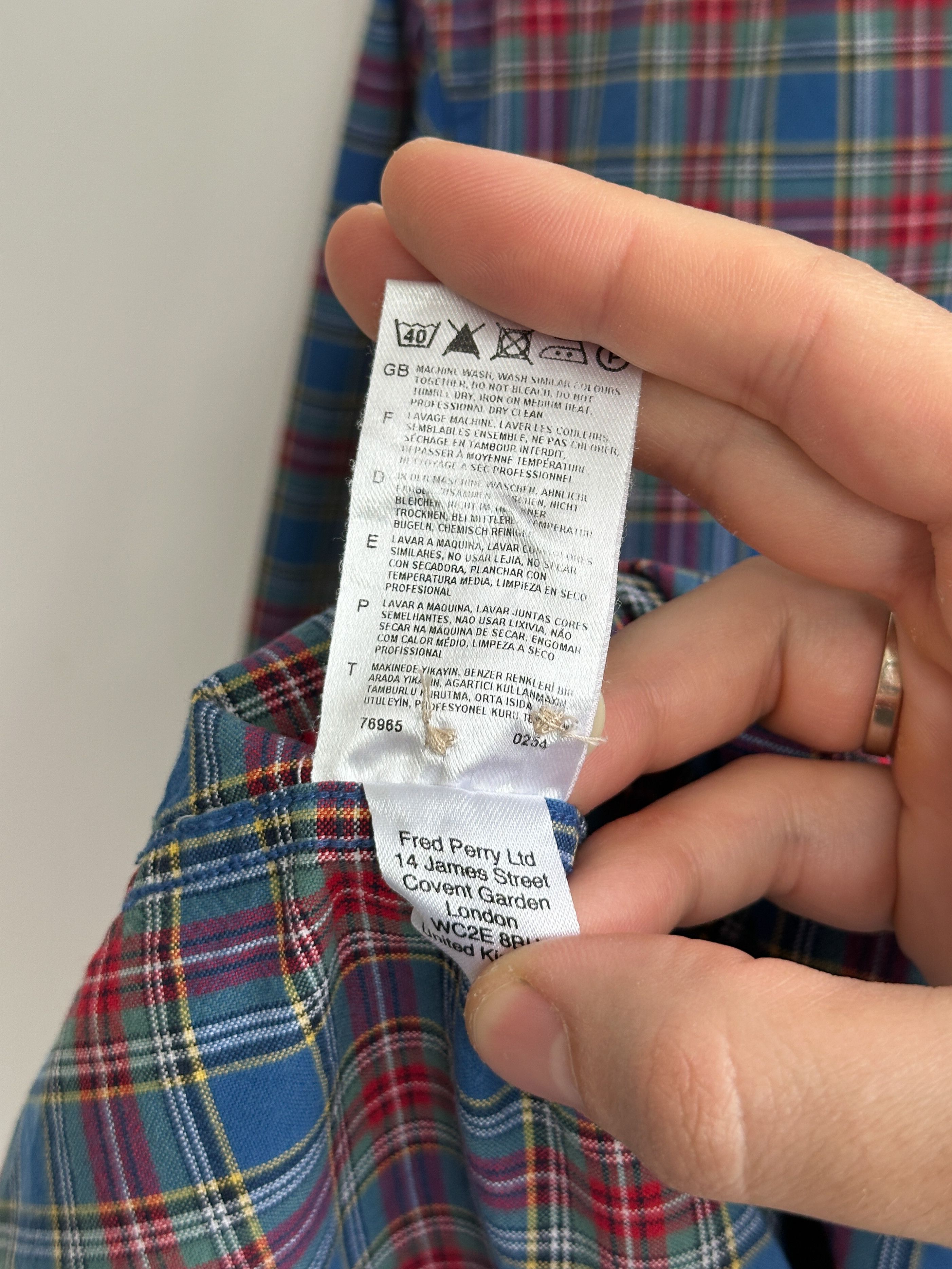 Fred Perry Fred Perry Check Shirt Button Up Size US M / EU 48-50 / 2 - 8 Thumbnail