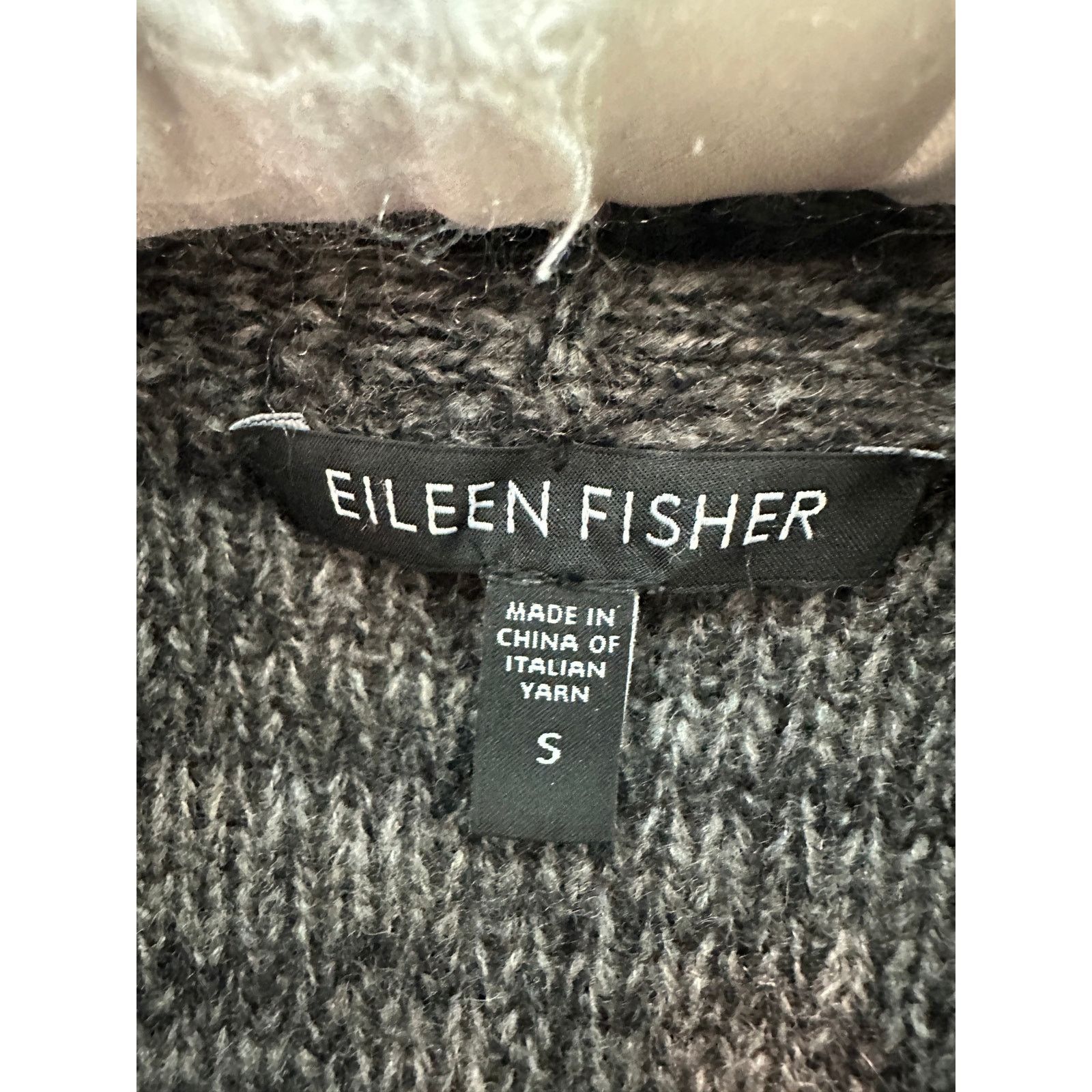 Eileen Fisher EILEEN FISHER Gray Yak Wool Silk Blend Long Sweater Cardigan Size S / US 4 / IT 40 - 6 Thumbnail