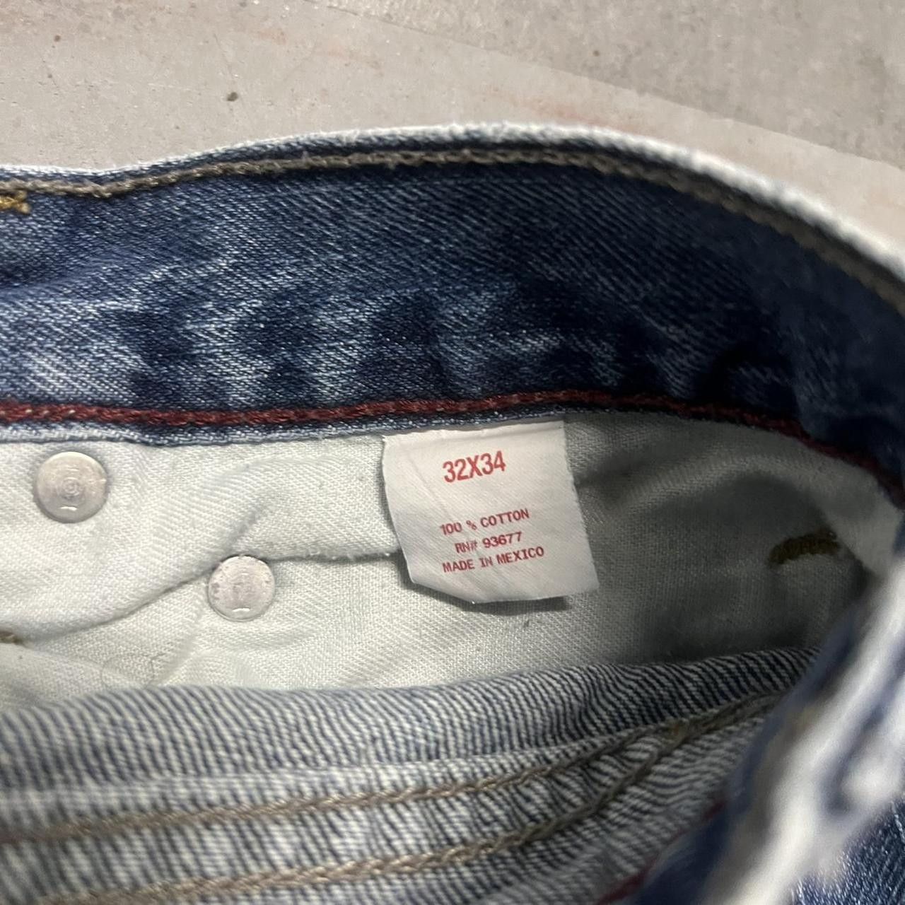 Arizona Jean Co. × Vintage Vintage Y2K Streetwear Medium Wash Long Arizona Denim Jeans! Size US 32 / EU 48 - 6 Thumbnail
