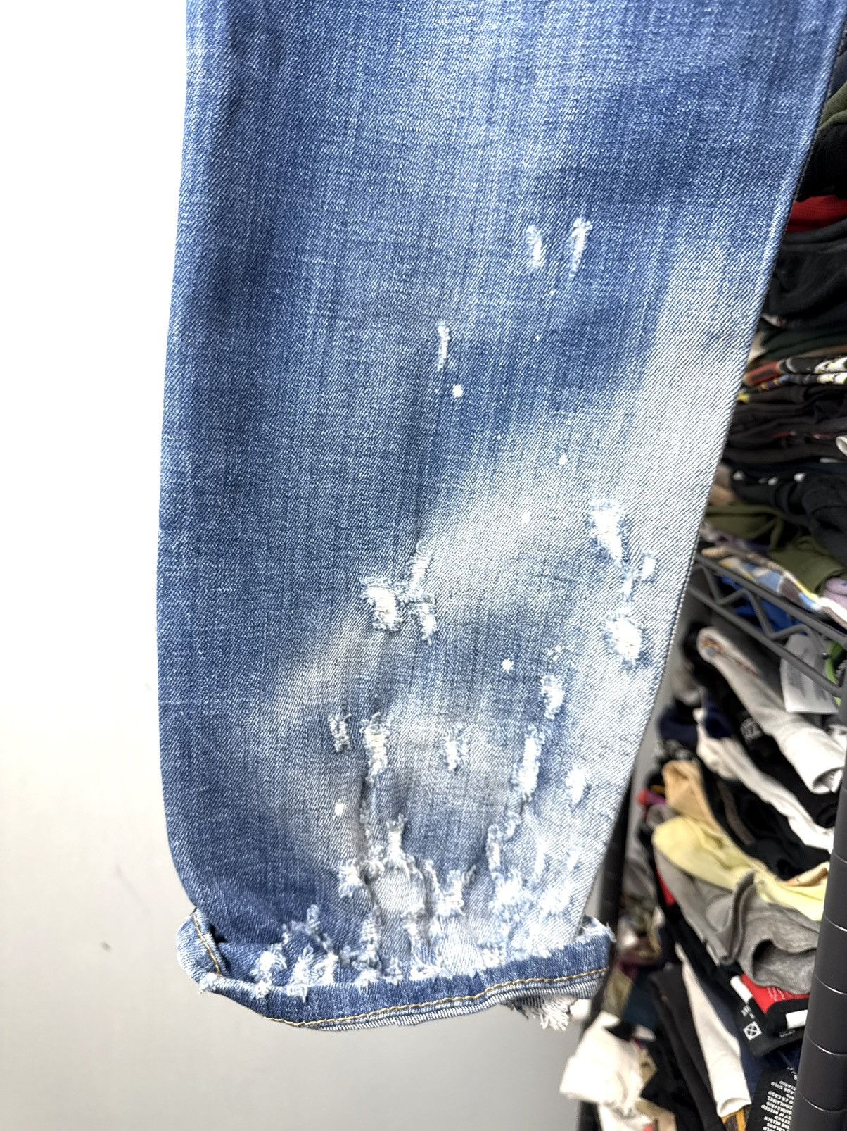 Dsquared2 Crazy Distressed Dsquared2 Vintage Denim Pants Patchwork Size US 36 / EU 52 - 11 Thumbnail