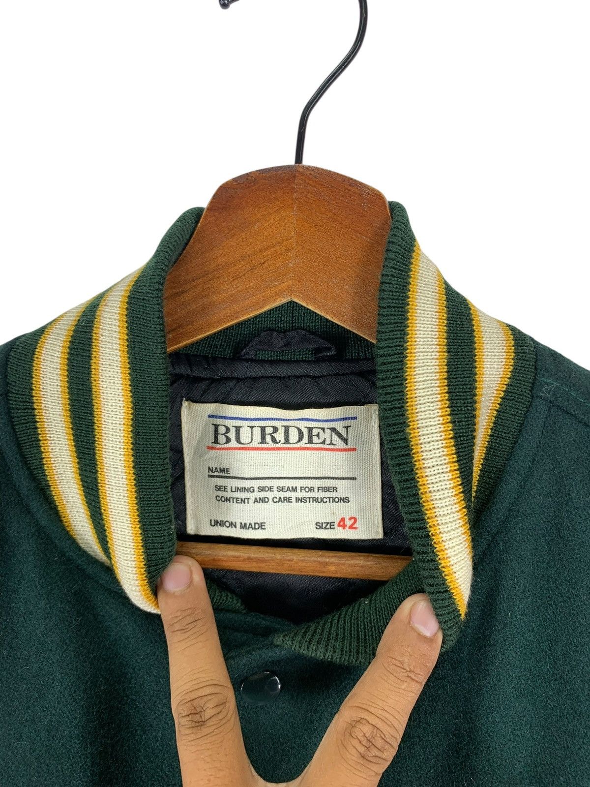 Vintage VINTAGE BURDEN UNION MADE VARSITY JACKET Size US M / EU 48-50 / 2 - 5 Thumbnail