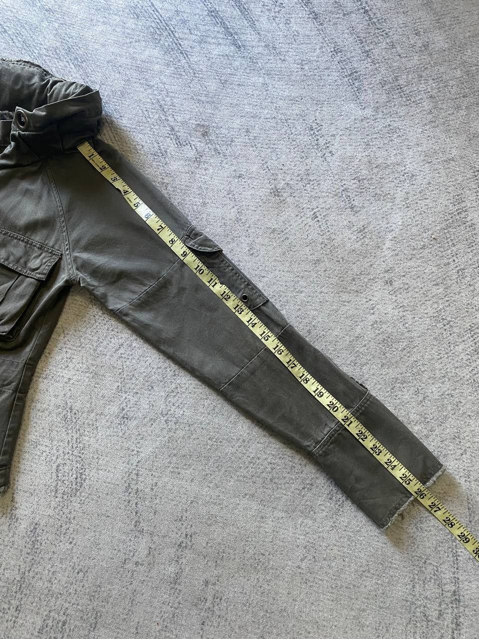 Japanese Brand Bono Style Crop Military Jacket Raw Edge Japanese Aesthetic Size S / US 4 / IT 40 - 12 Thumbnail