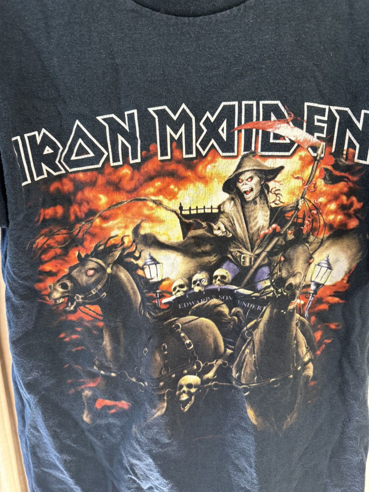 Vintage Vintage 2005-s IRON MAIDEN BIG LOGO T-shirt SIZE-S Size US S / EU 44-46 / 1 - 5 Thumbnail