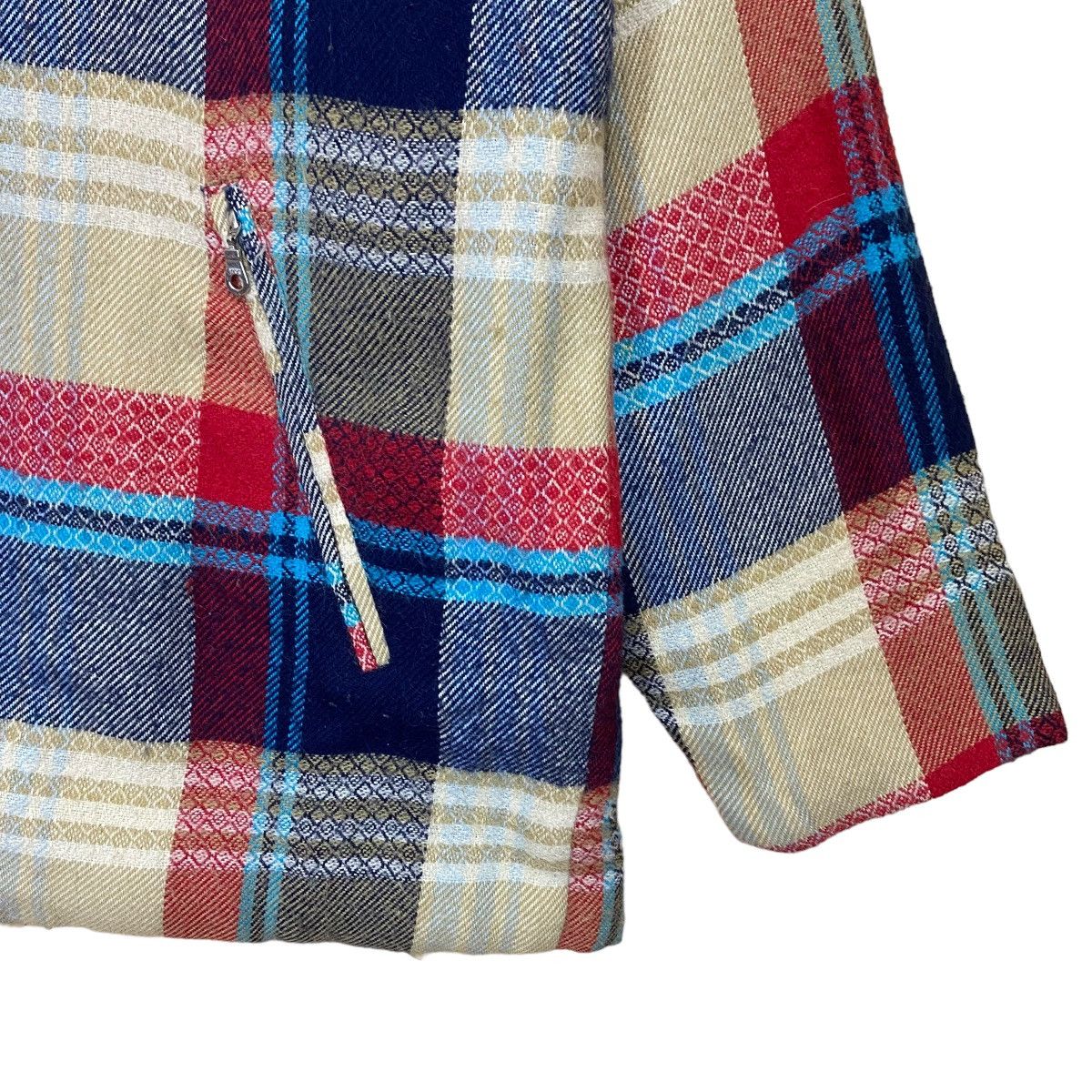 Japanese Brand Vintage 90s Travelling Classic Flanel Plaid Zipper Jacket Size US M / EU 48-50 / 2 - 5 Thumbnail