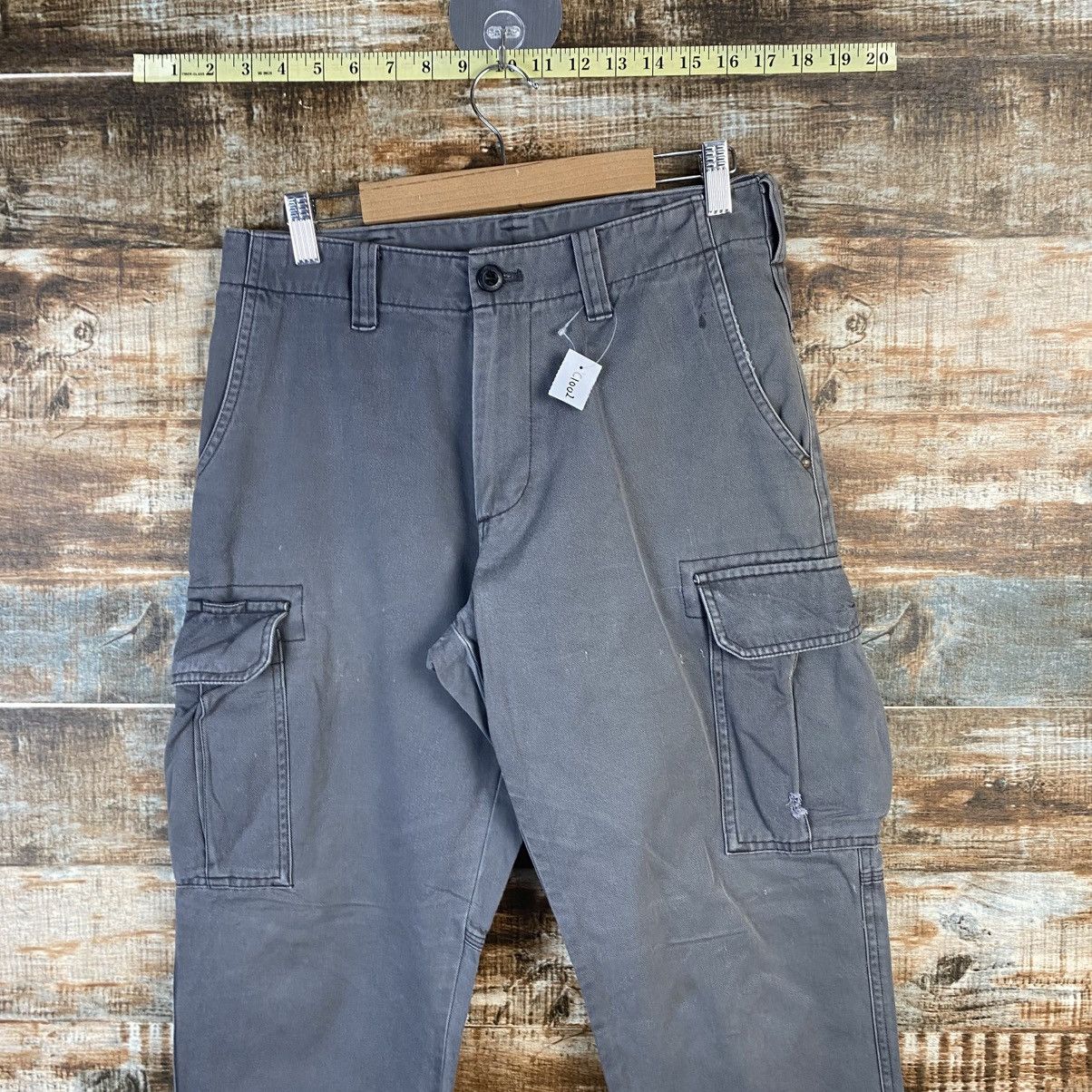 Japanese Brand DL Burtle Gray Cargo Multipocket Pants #C1002 Size US 29 - 4 Thumbnail