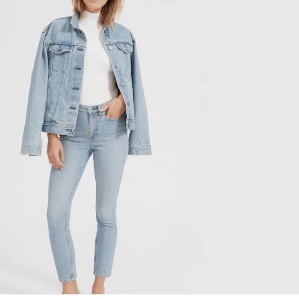 Everlane Everlane l High Rise Light Wash Skinny Ankle Jeans Size 27 Size 27" / US 4 / IT 40 - 12 Thumbnail