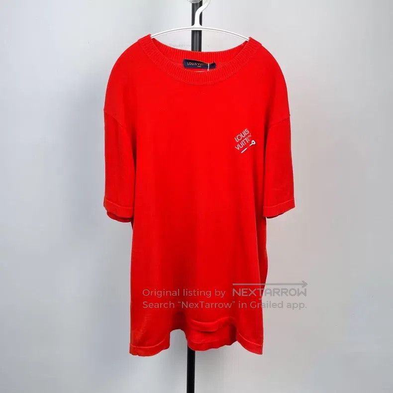Louis Vuitton Louis Vuitton Pin-embroidered logo knit short sleeve Size US XL / EU 56 / 4 - 1 Thumbnail
