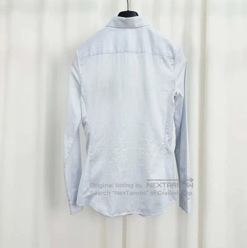 Dior Dior Light Blue Striped Long Sleeve Shirt . Size S / US 4 / IT 40 - 2 Thumbnail