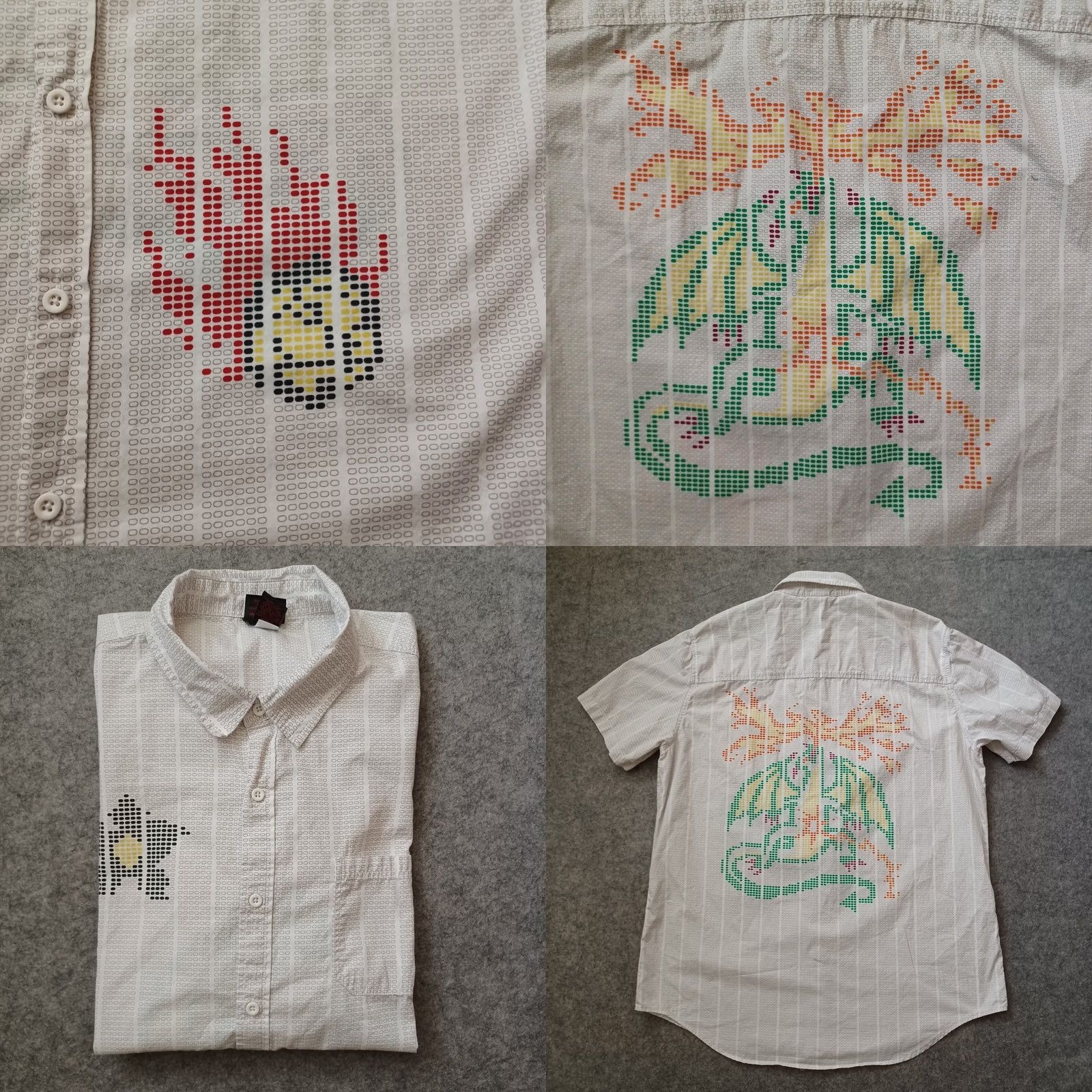 Vintage Stranger Things Mens Shirt XL Our Universe Woven Hellfire Demogorgon Button Up Size US XL / EU 56 / 4 - 9 Thumbnail