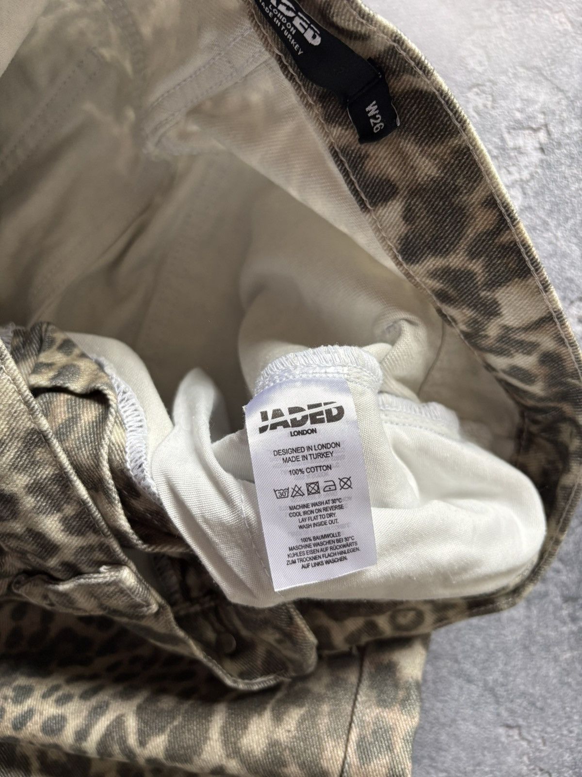 Jaded London Jaded London Y2K Leopard Baggy Denim Pants Cavalli Style Size 26" / US 2 / IT 38 - 11 Thumbnail
