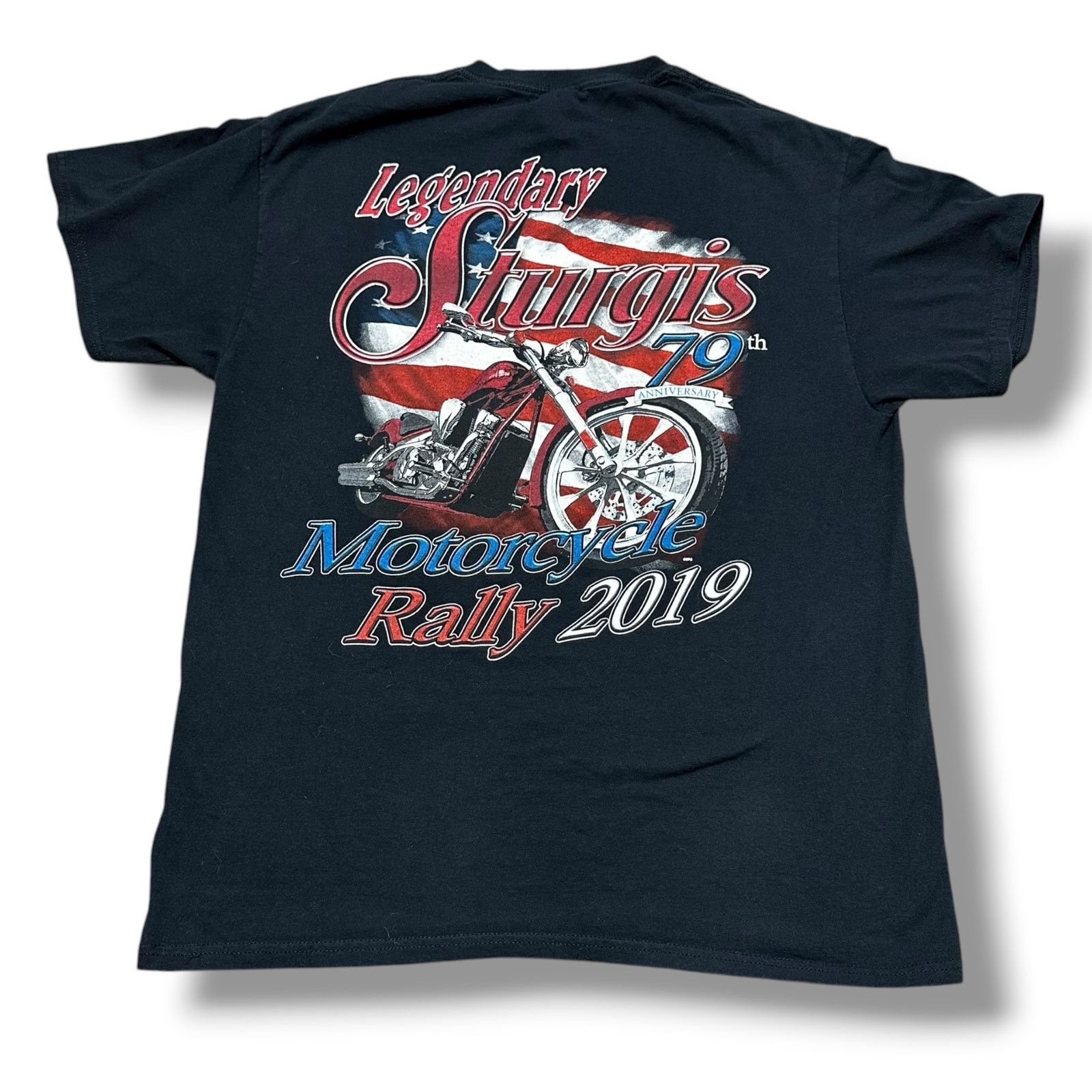 Gildan 2019 Sturgis Bike Week Rally Tee Shirt Harley Davidson Biker Size US L / EU 52-54 / 3 - 1 Thumbnail