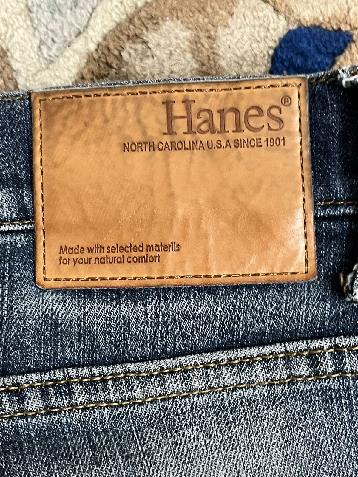 Hanes × Vintage Vintage Hanes Distressed Denim Size US 31 - 10 Thumbnail