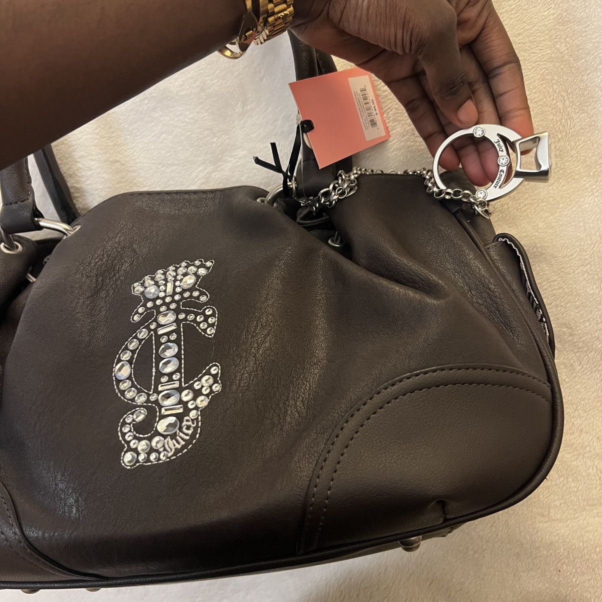 Juicy Couture Brown Leather Juicy Couture Handbag Size ONE SIZE - 3 Thumbnail