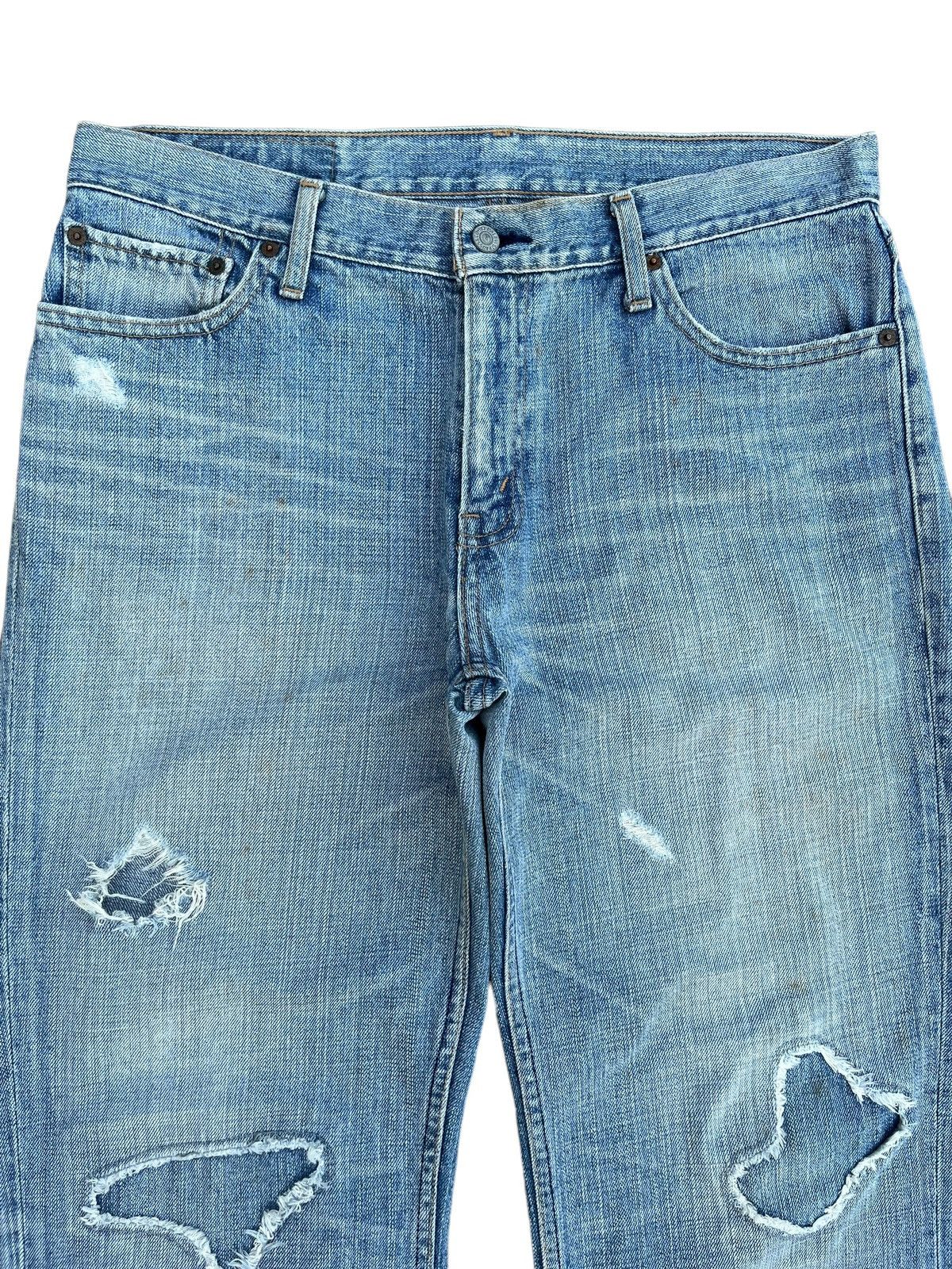 Levi's Vintage Clothing × Vintage Vintage Y2K Levi’s Grunge Blue Washed Distressed Baggy Jeans Size US 35 - 3 Thumbnail