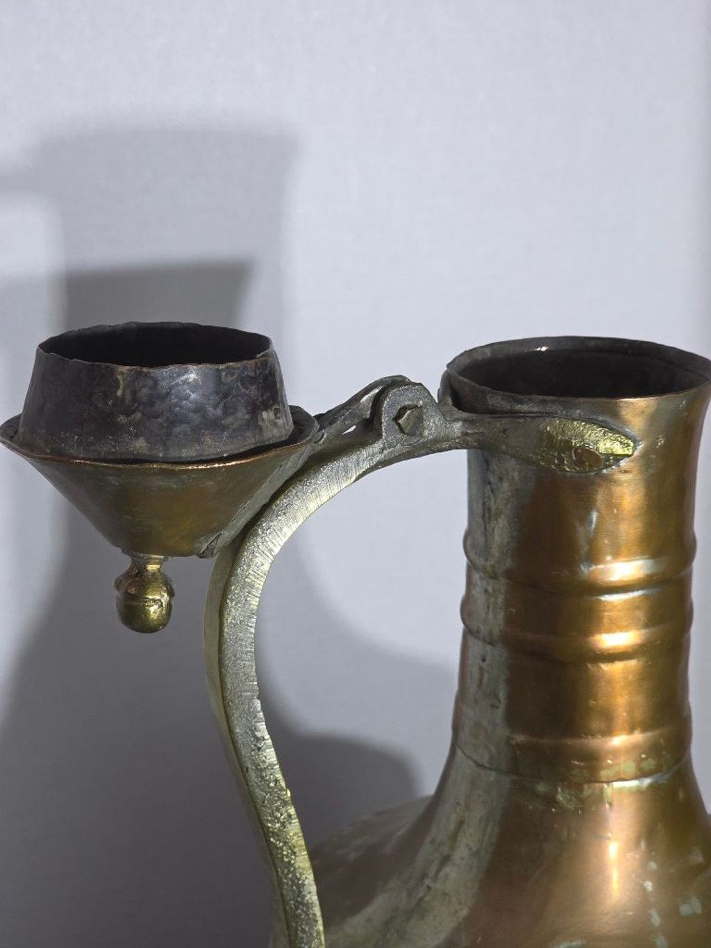 Other Antique Ottoman Copper Ewer - 19th Century Hand-Hammered Mid Size ONE SIZE - 7 Thumbnail