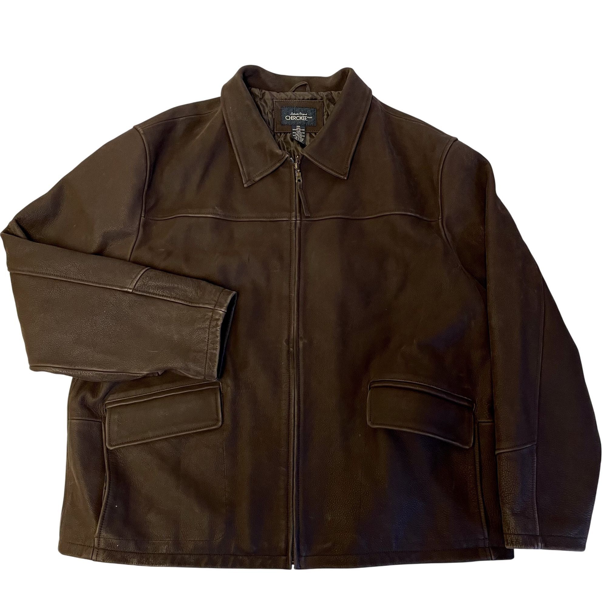 Cherokee Vtg Cherokee ULTRA SOFT Leather Coat Casual Jacket Size US XXL / EU 58 / 5 - 2 Thumbnail